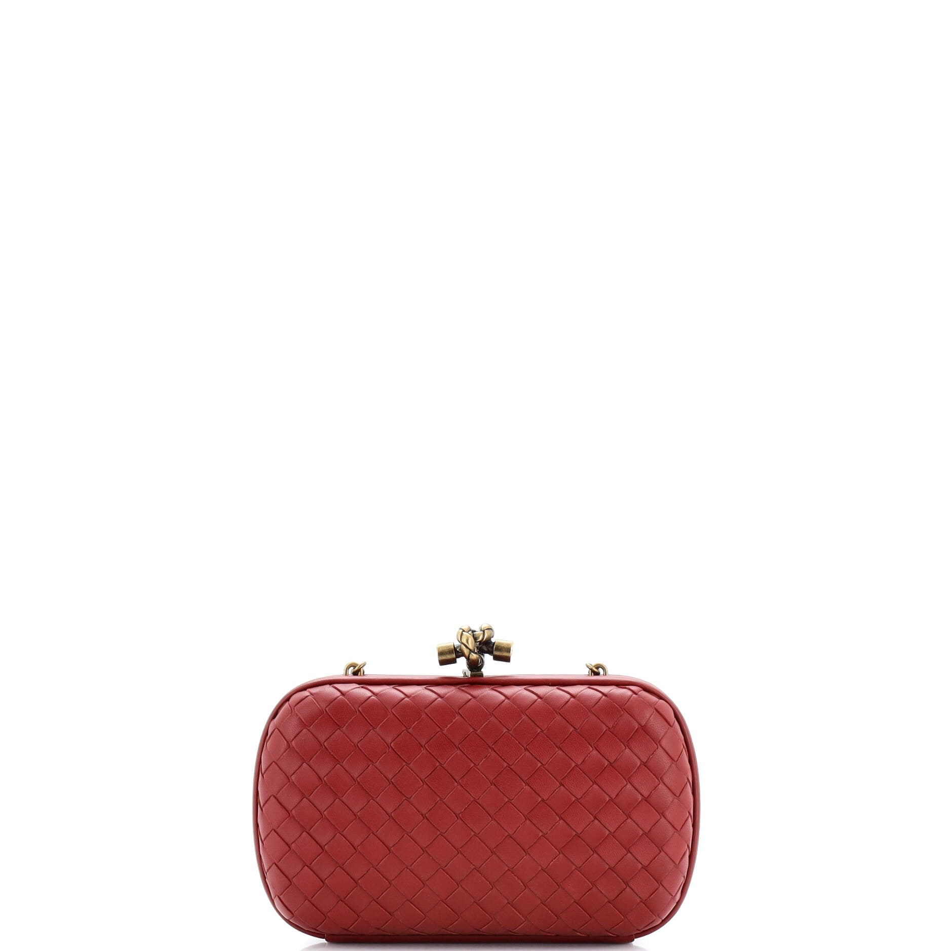 Box Knot Chain Clutch Intrecciato Nappa Small