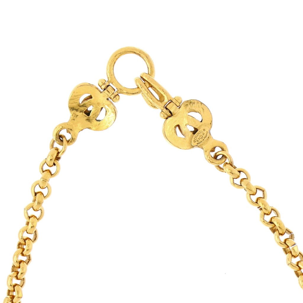 Vintage Heart Clasp Necklace Metal