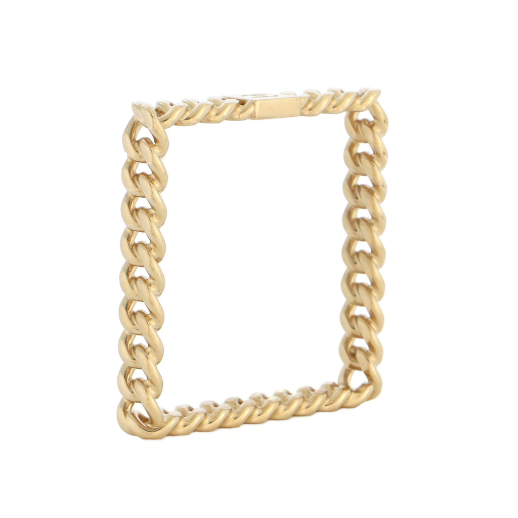 Square CC Bangle Bracelet Necklace Metal