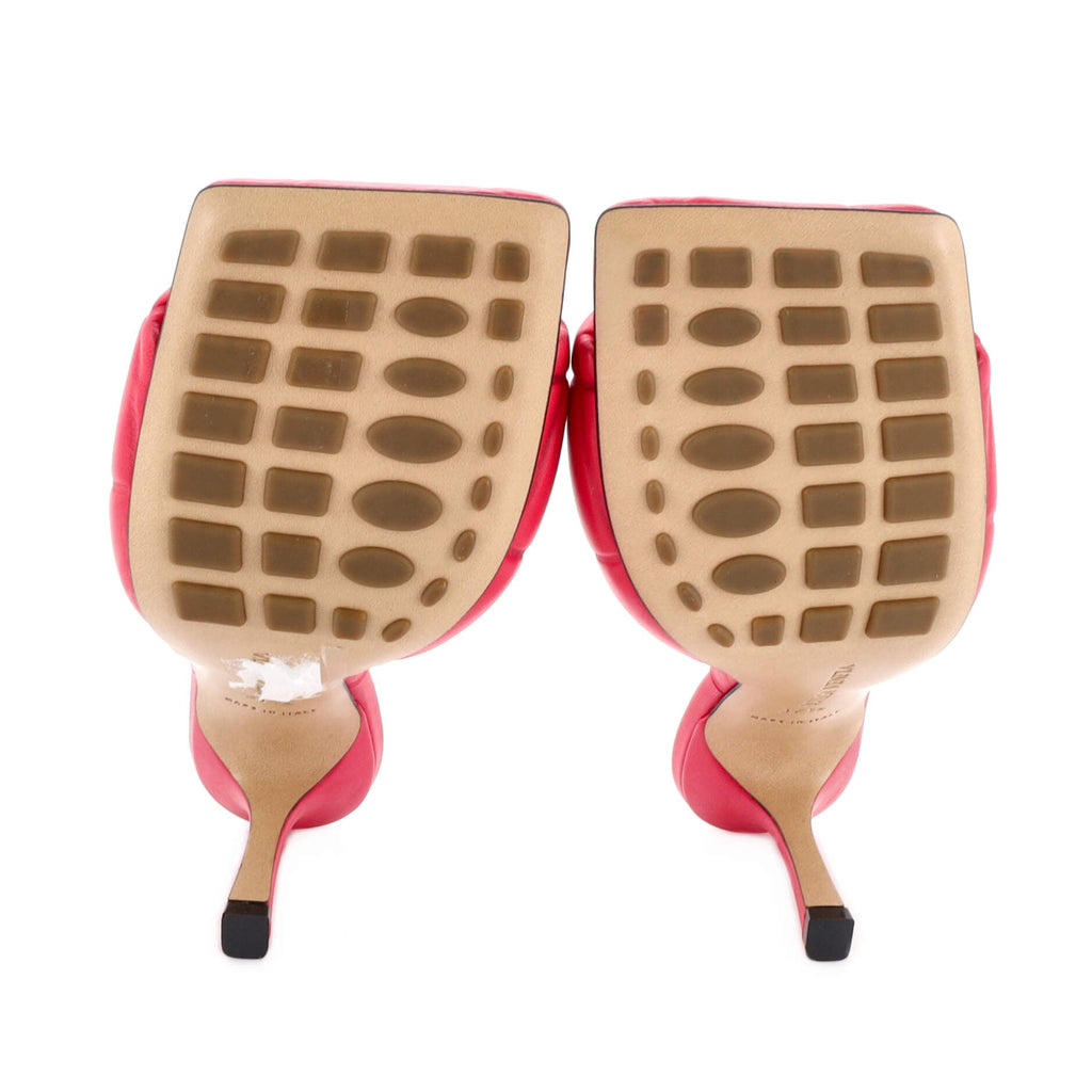 Women's Lido Heeled Sandals Quilted Embossed Leather