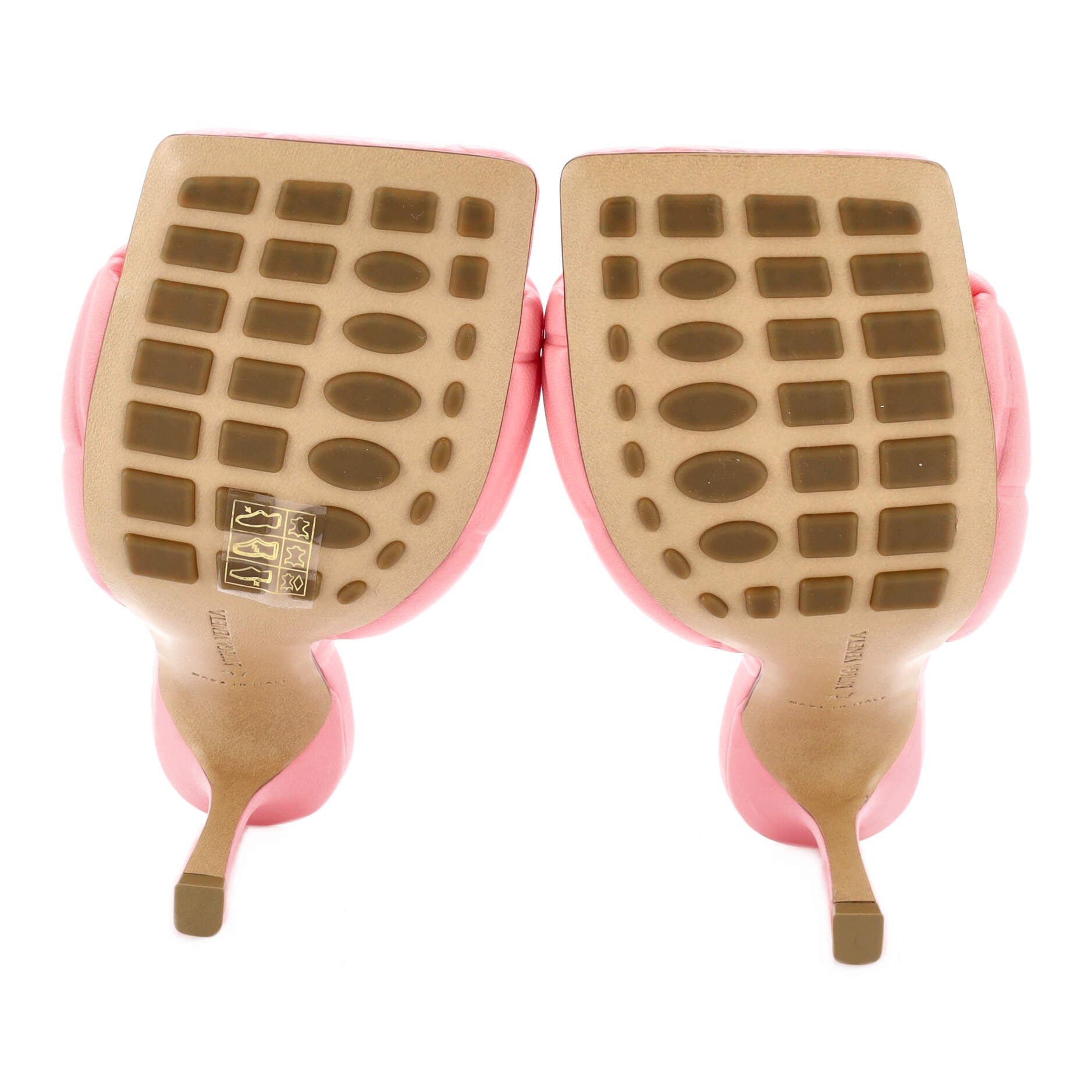 Women's Lido Heeled Sandals Quilted Embossed Leather