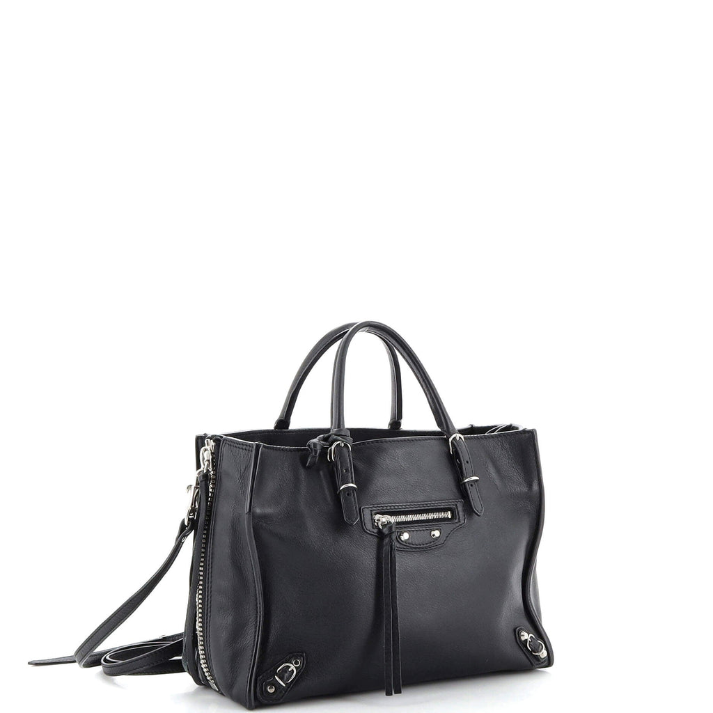 Papier A4 Zip Around Classic Studs Bag Leather Mini