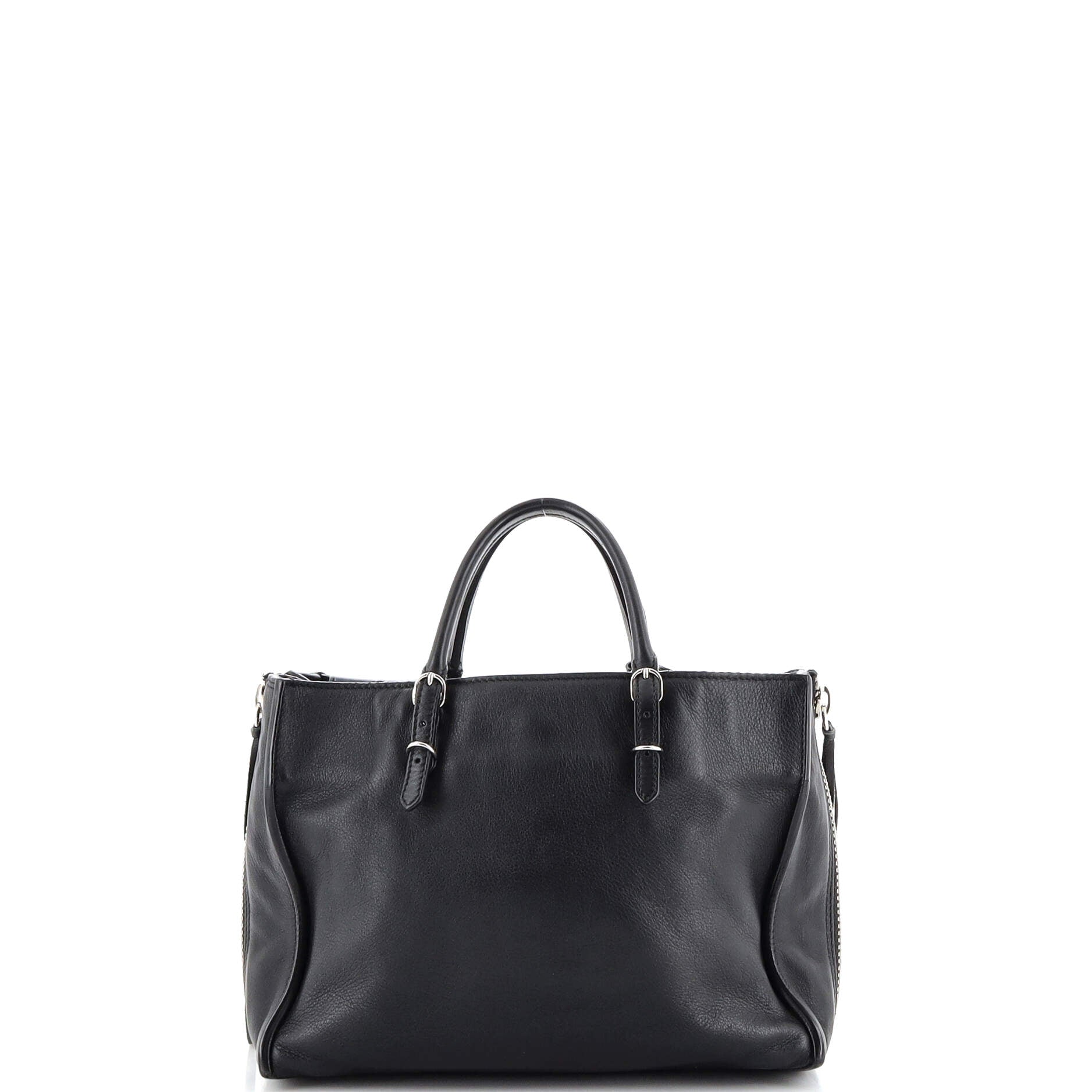 Papier A4 Zip Around Classic Studs Bag Leather Mini