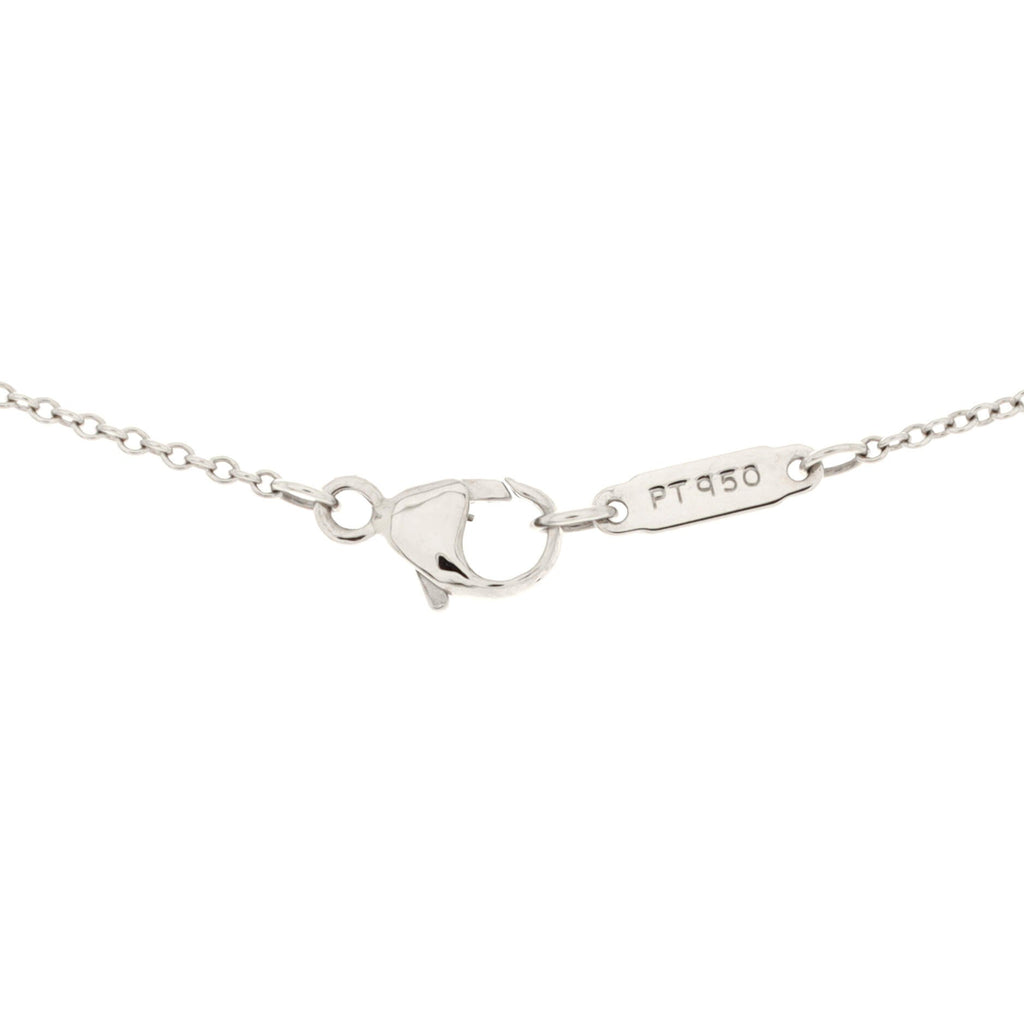Metro Heart Pendant Necklace Platinum and Diamonds