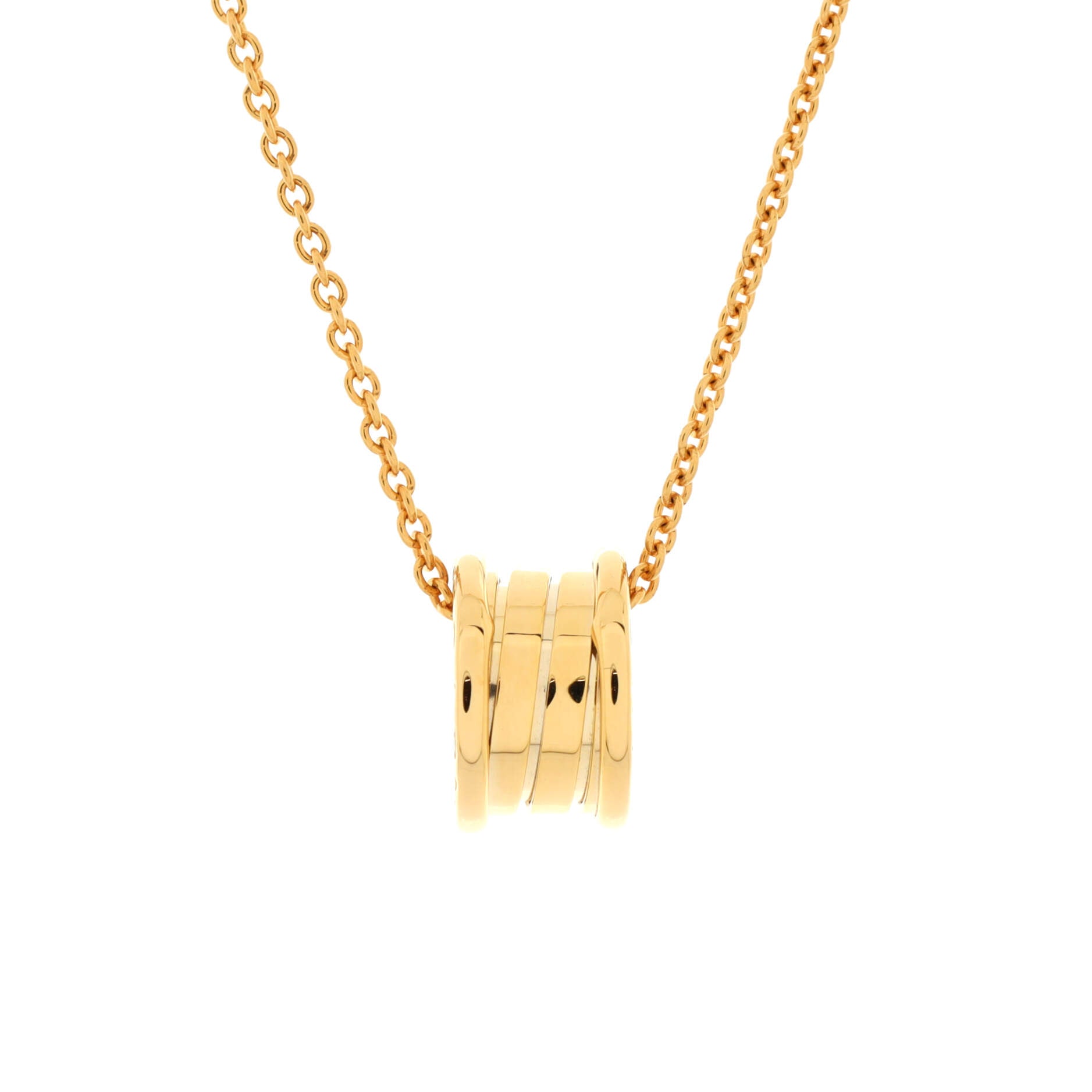 B.Zero1 Pendant Necklace 18K Yellow Gold Small