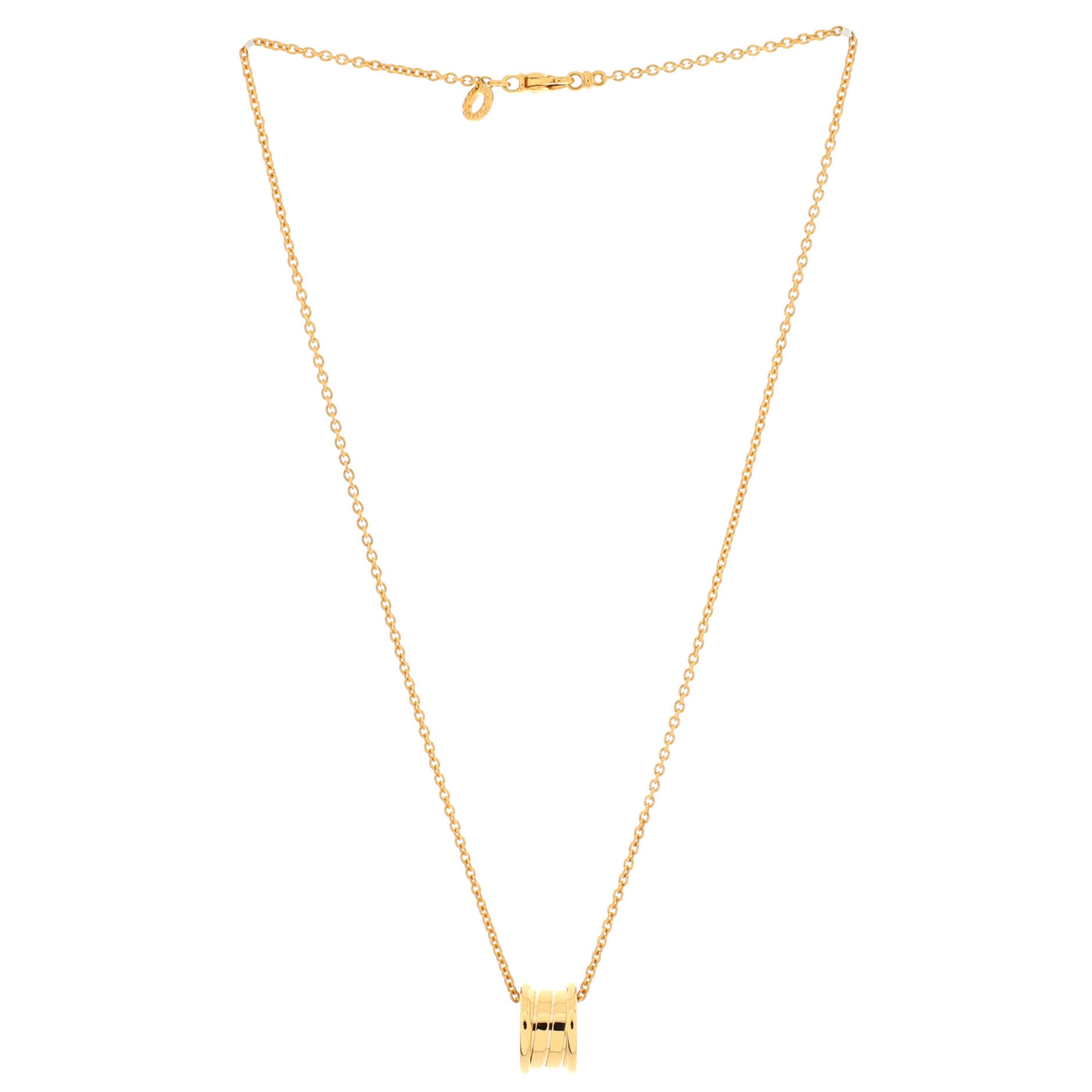 B.Zero1 Pendant Necklace 18K Yellow Gold Small