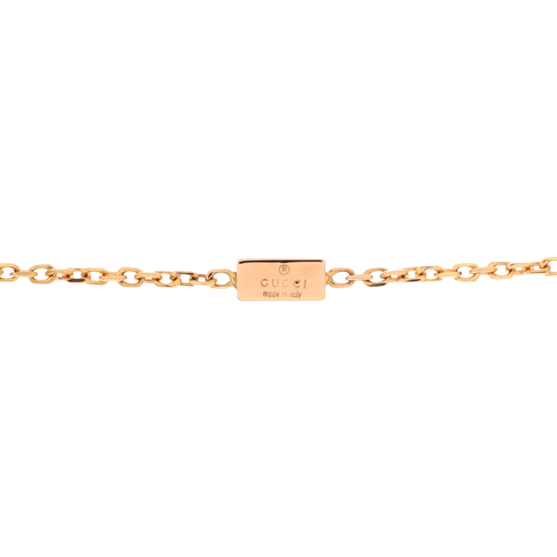 Split Cross Pendant Necklace 18K Rose Gold with Diamonds