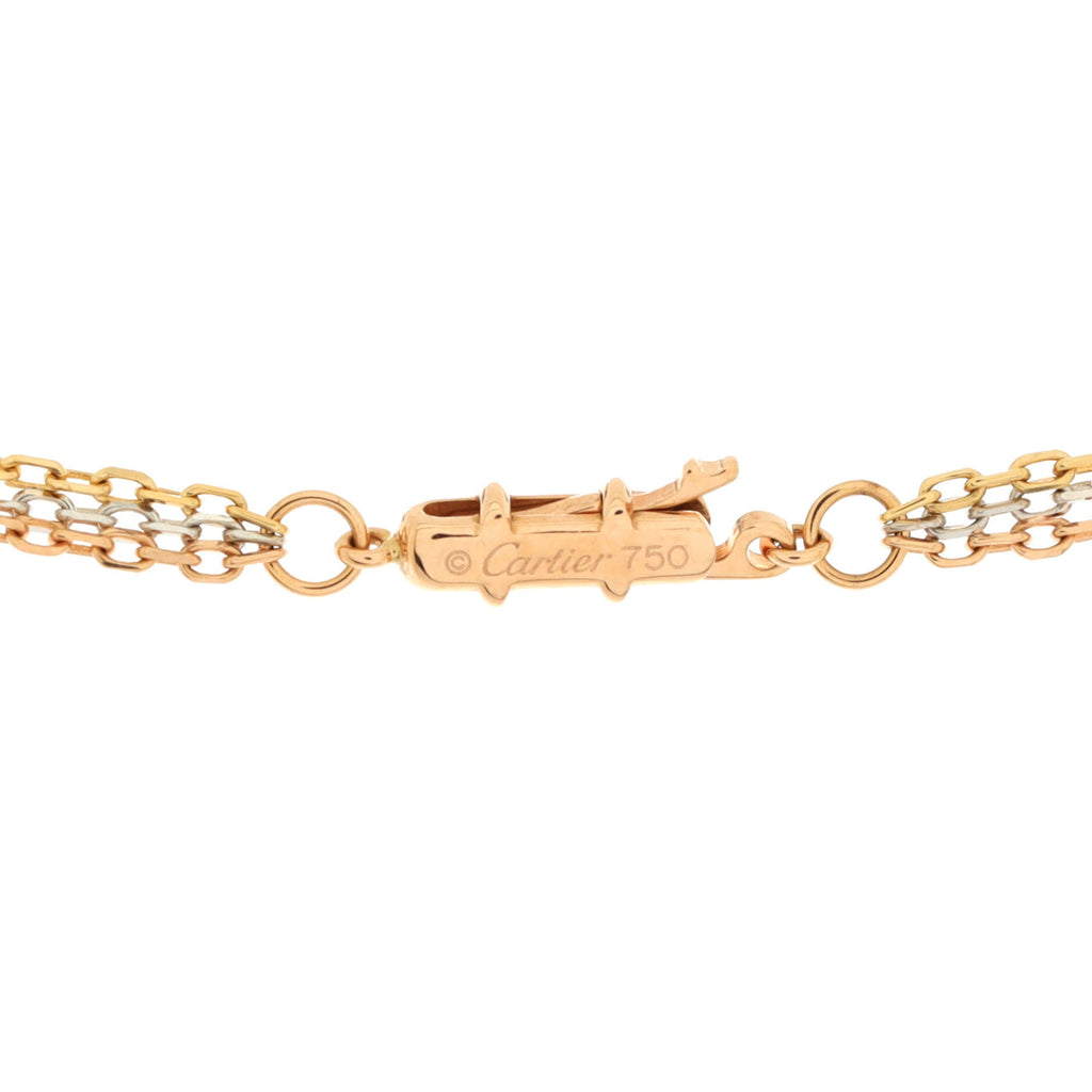Trinity Chain Necklace 18K Tricolor Gold