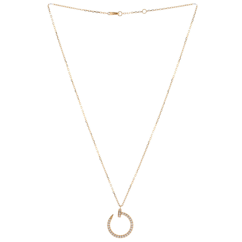 Juste un Clou Pendant Necklace 18K Yellow Gold and Diamonds