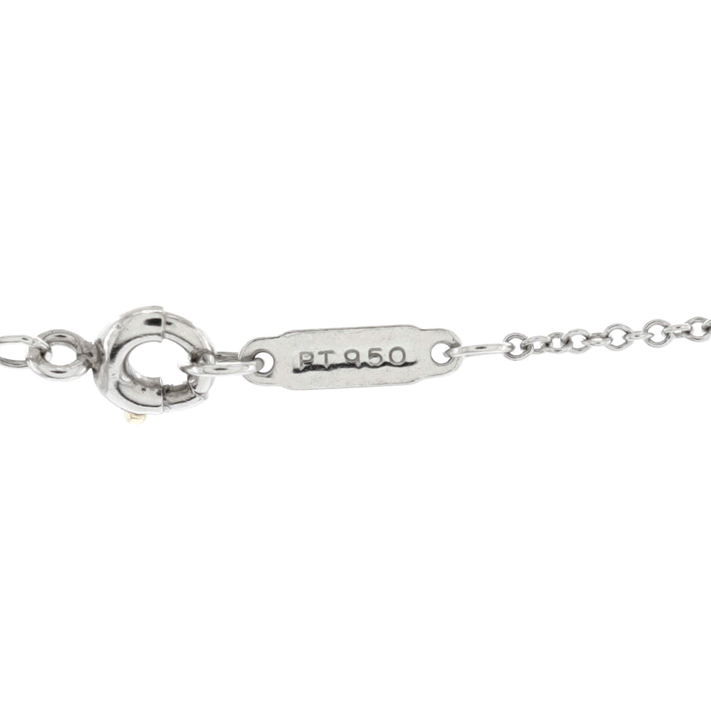 Heart Pendant Necklace Platinum with Pave Diamonds