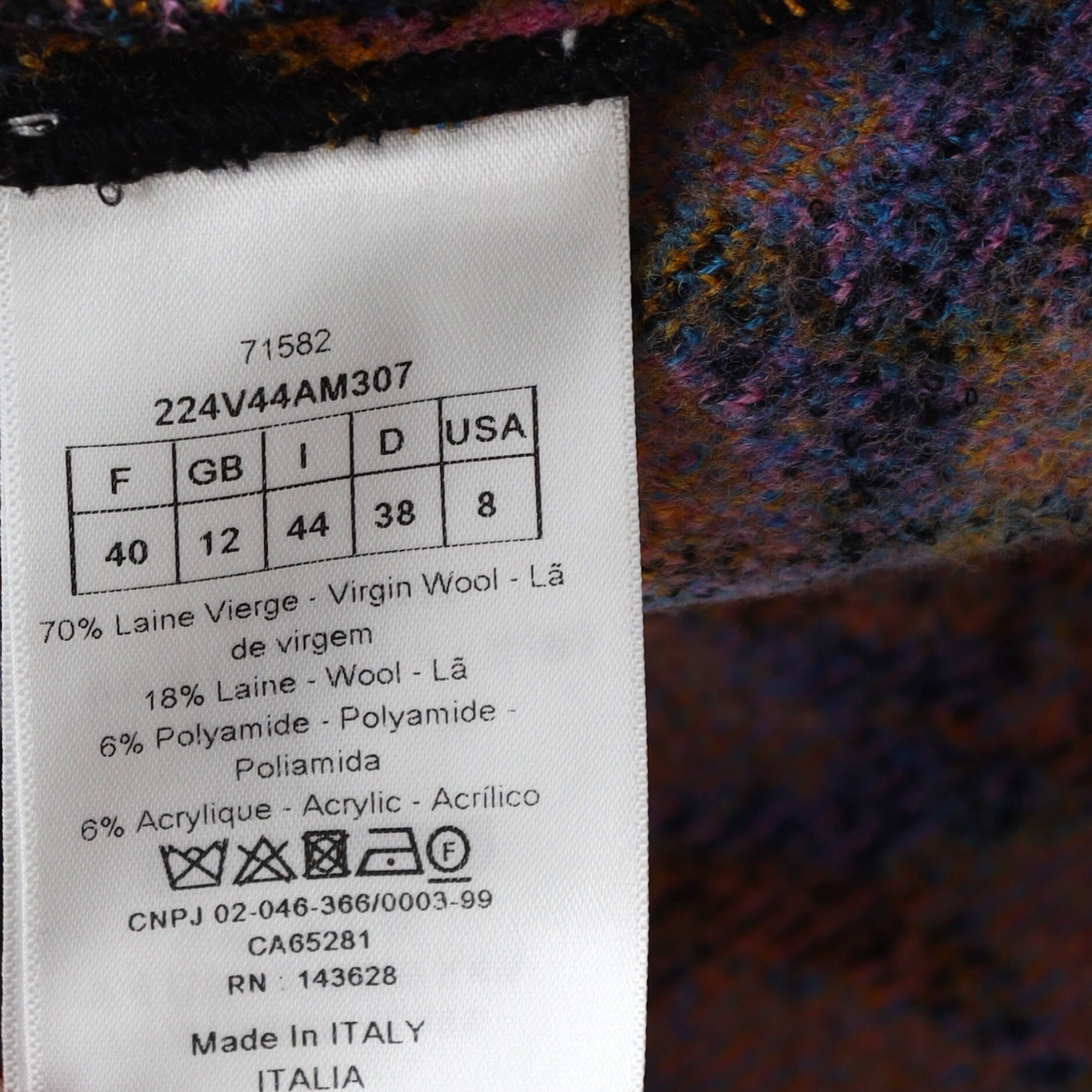 Women's Caro Three Pocket Jacket Printed Wool Blend