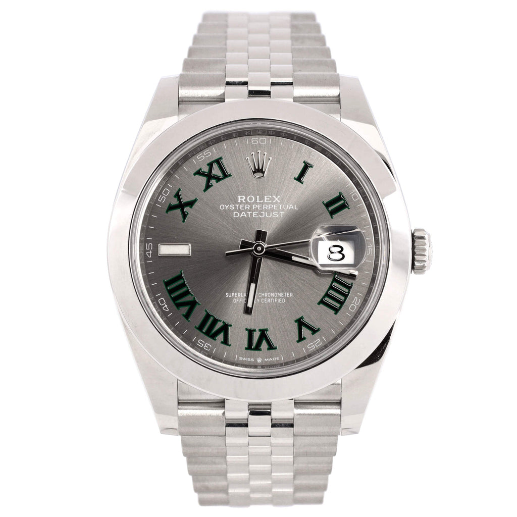 Oyster Perpetual Datejust Wimbledon Automatic Watch Stainless Steel 41
