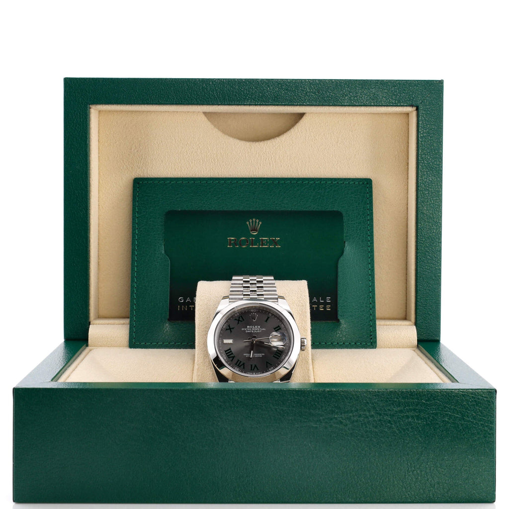 Oyster Perpetual Datejust Wimbledon Automatic Watch Stainless Steel 41