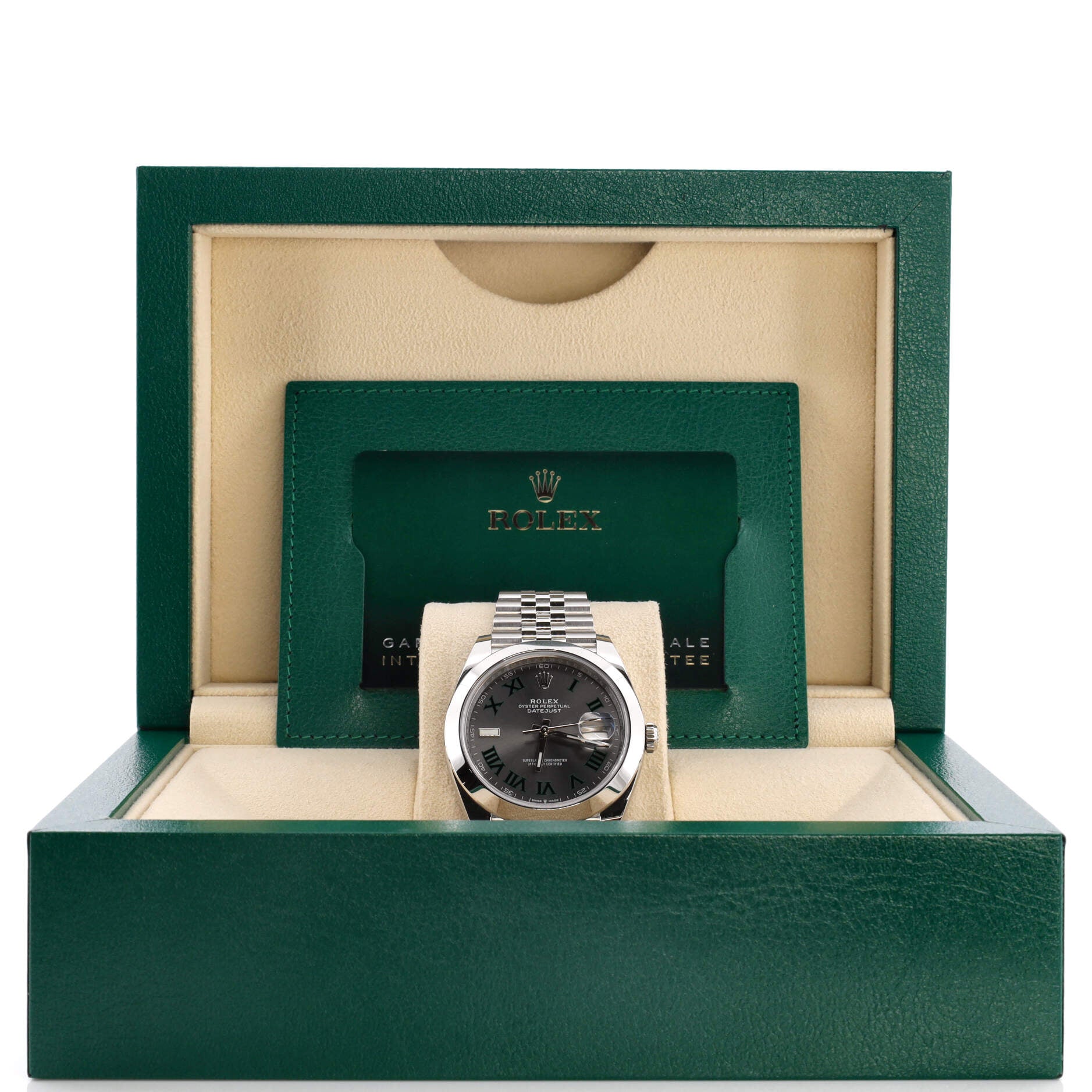 Oyster Perpetual Datejust Wimbledon Automatic Watch Stainless Steel 41