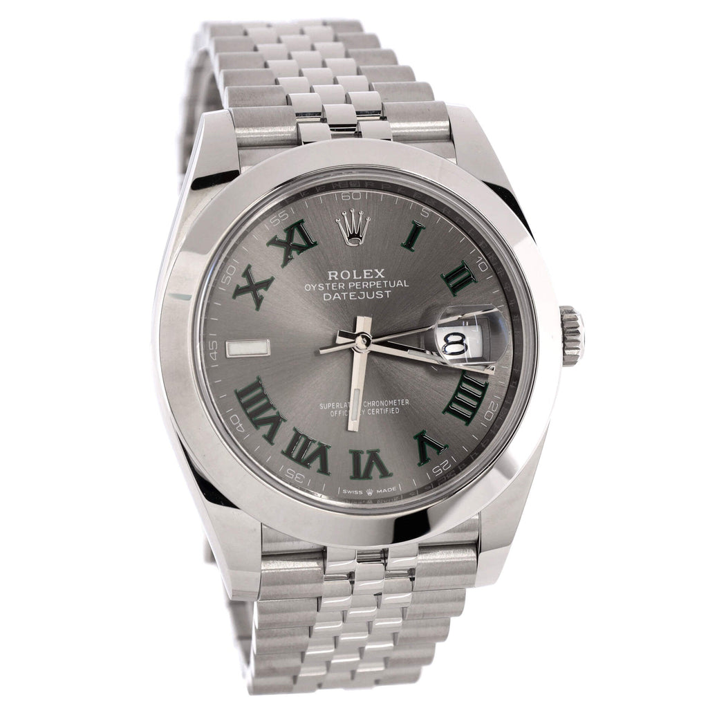 Oyster Perpetual Datejust Wimbledon Automatic Watch Stainless Steel 41