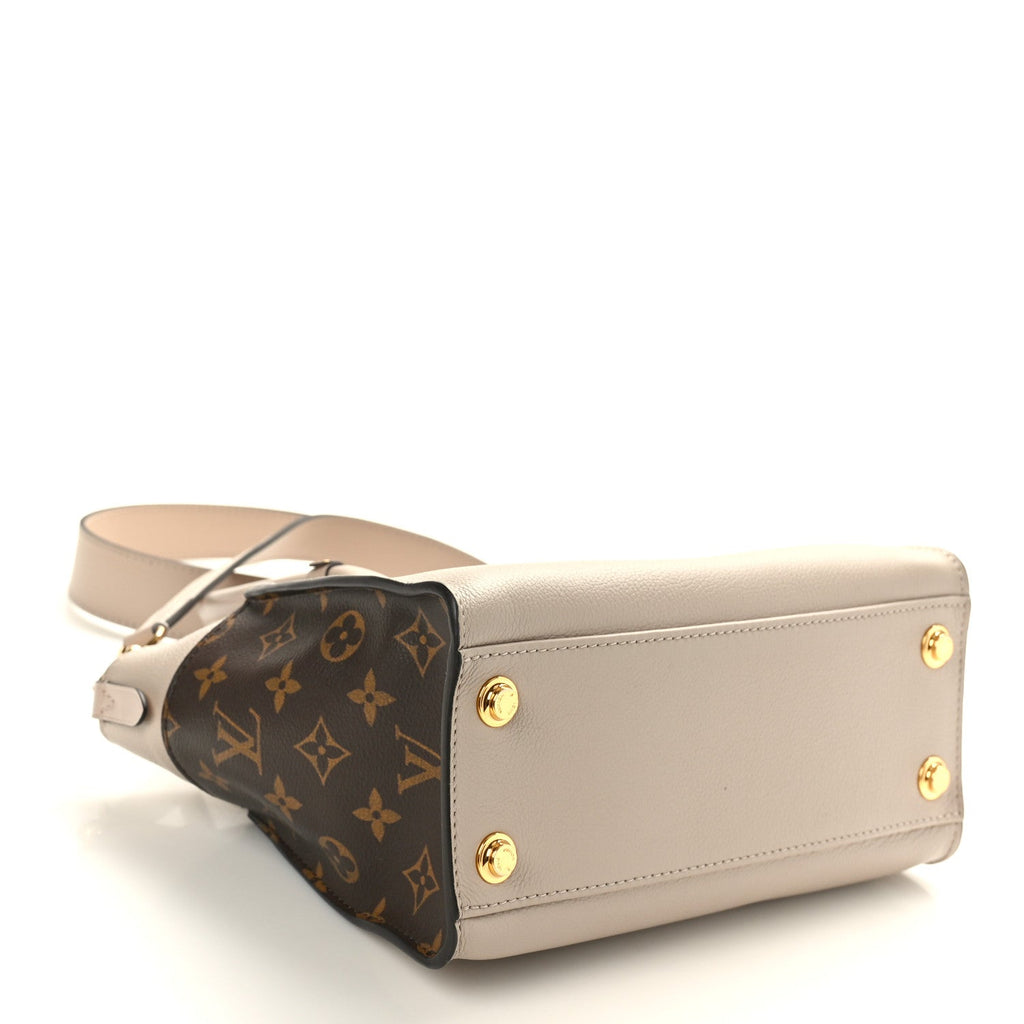 Calfskin Monogram On My Side PM Greige