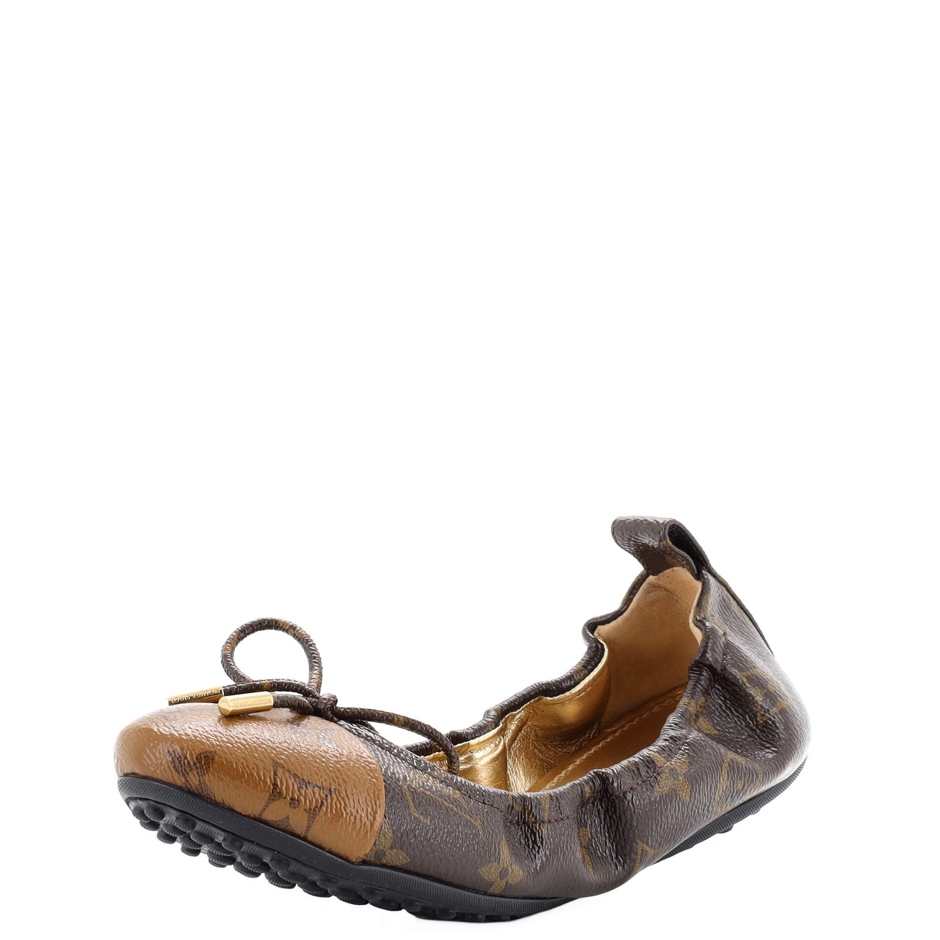 Women's Flirty Ballerina Flats Reverse Monogram Canvas