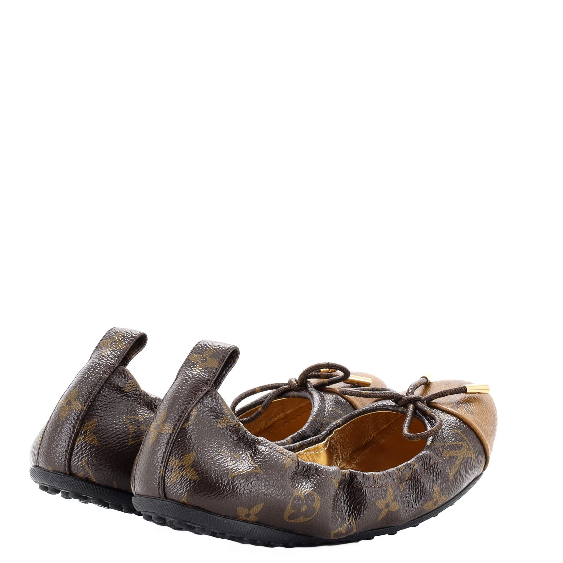 Women's Flirty Ballerina Flats Reverse Monogram Canvas