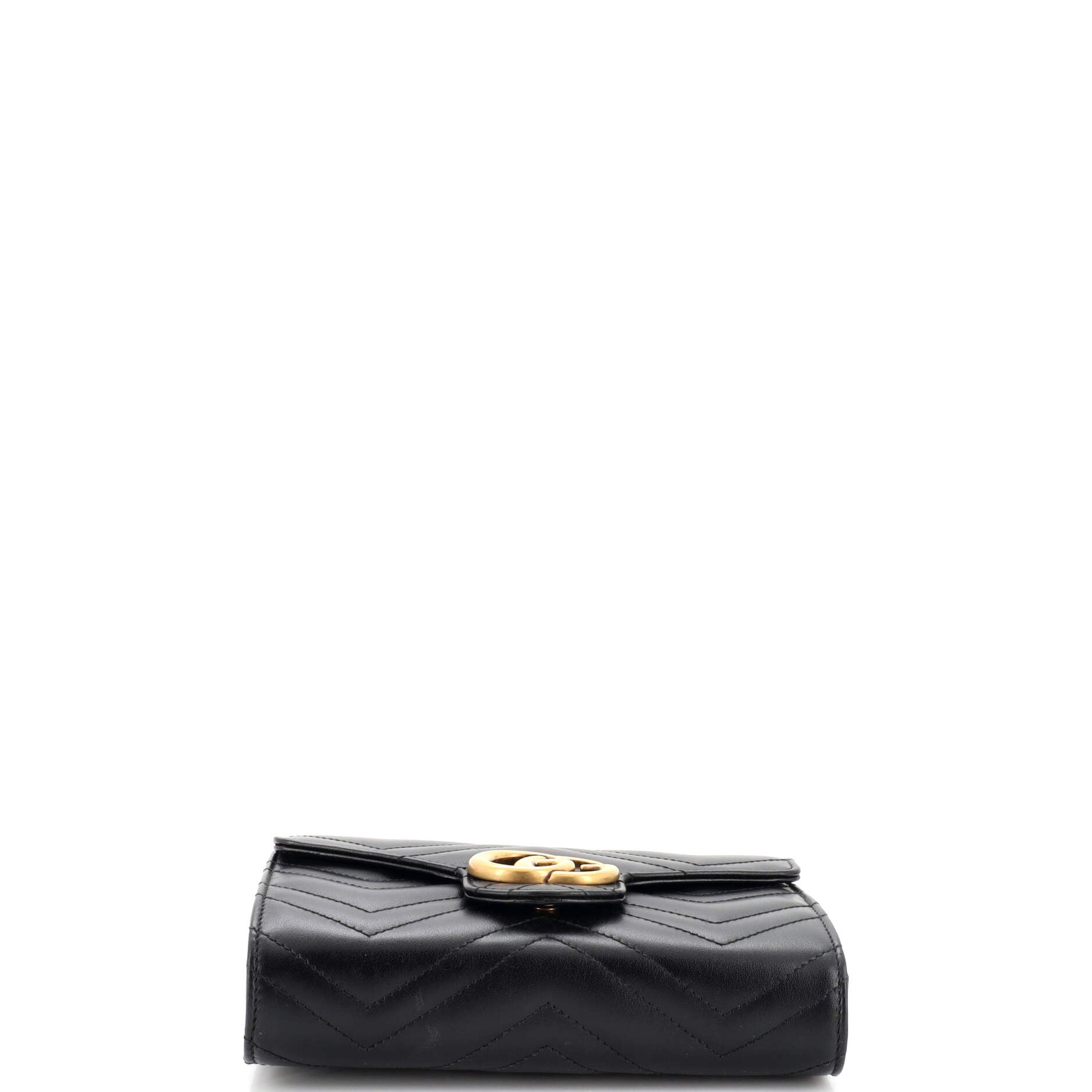 GG Marmont Chain Wallet Matelasse Leather Mini