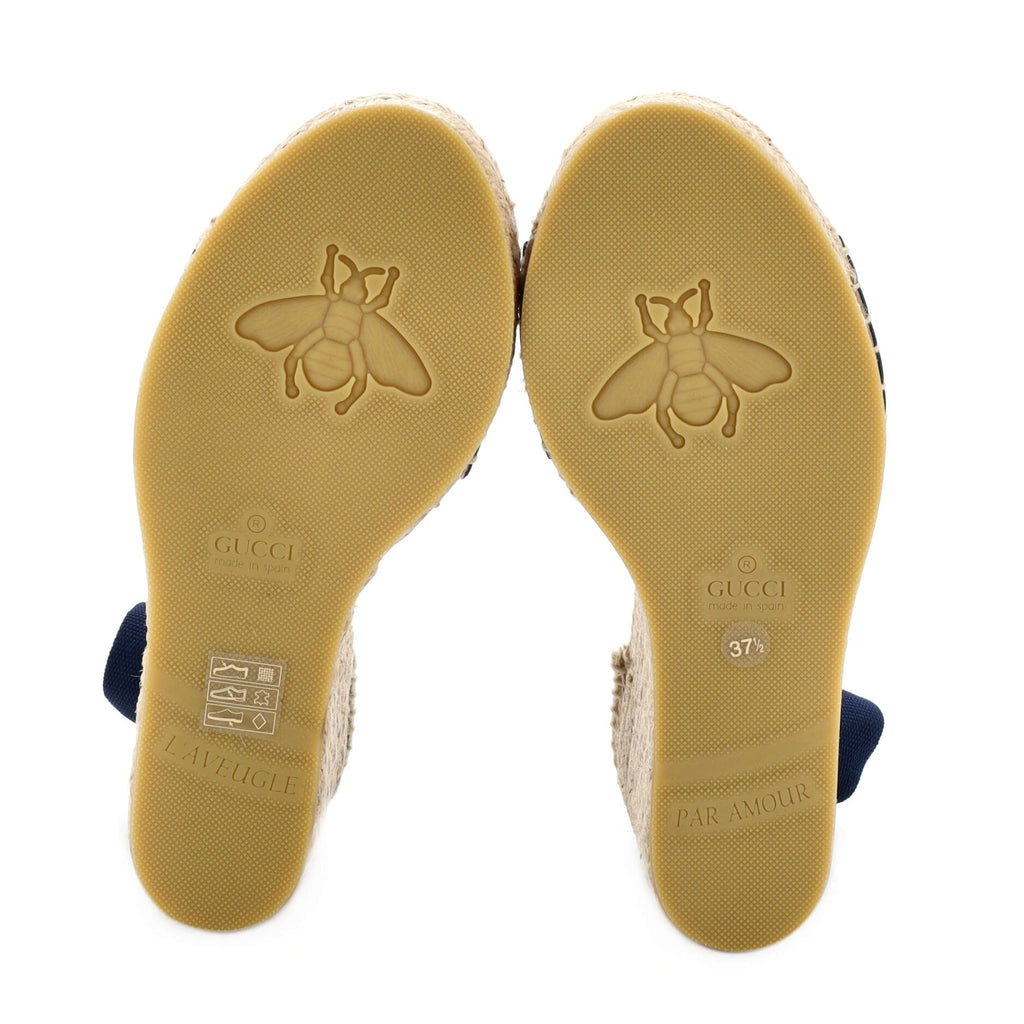 Women' Web Ankle Wrap Wedge Espadrilles Canvas