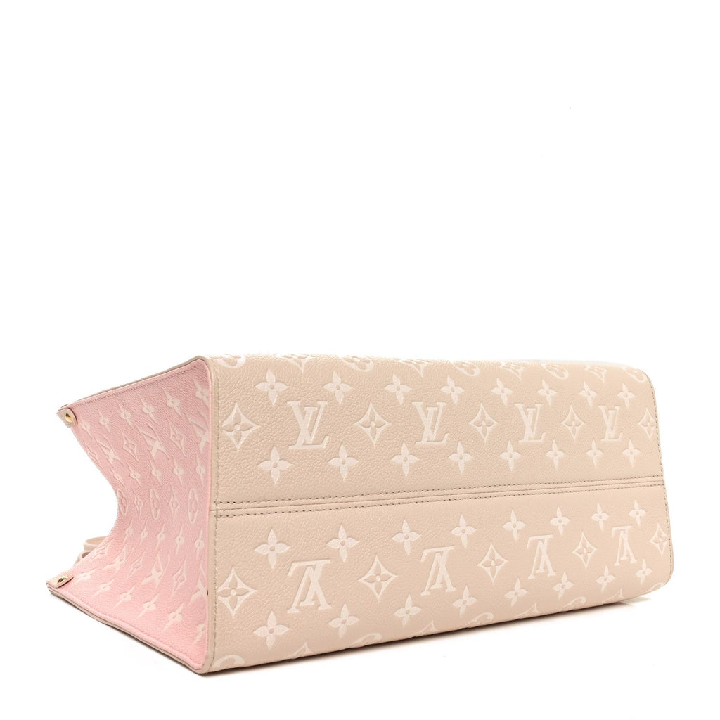 Empreinte Monogram Spring In The City Onthego MM Beige Pink Yellow