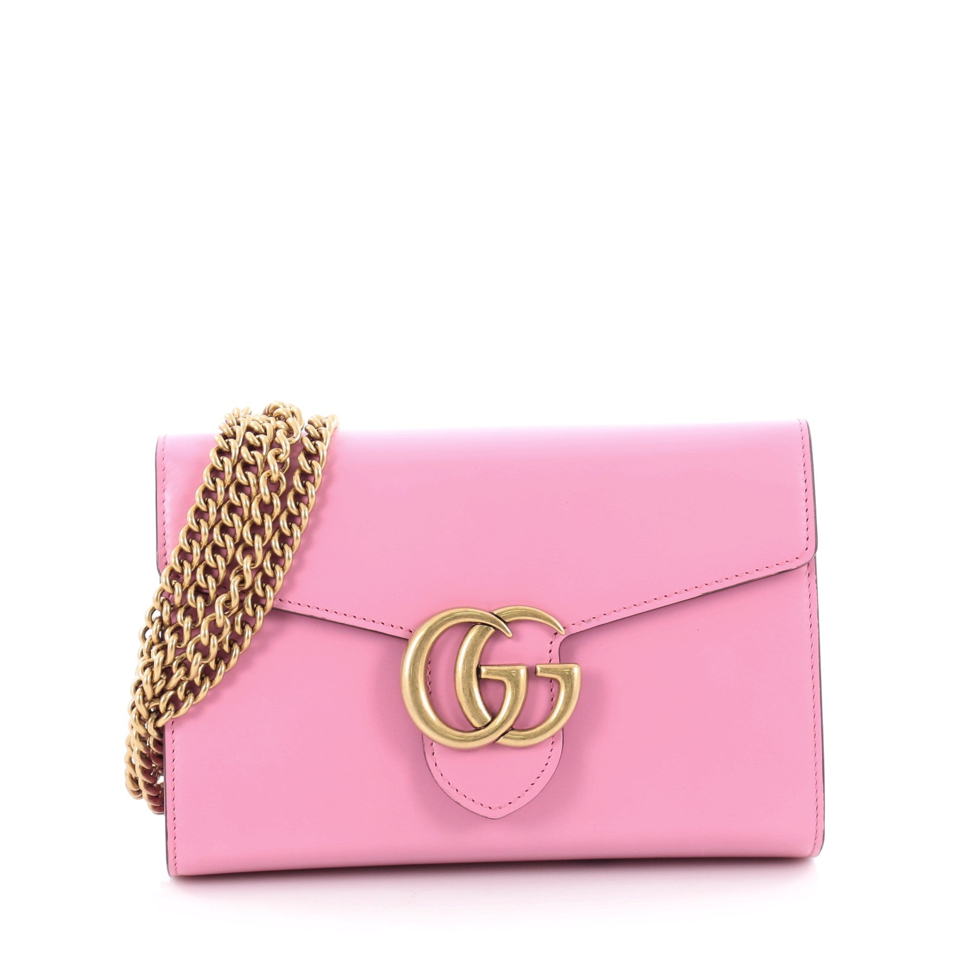 GG Marmont Chain Wallet Leather Mini