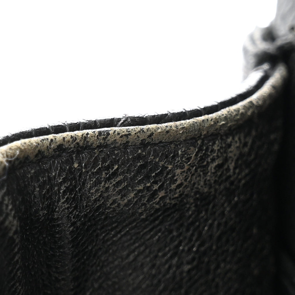 Caviar Quilted Small Double Flap Black