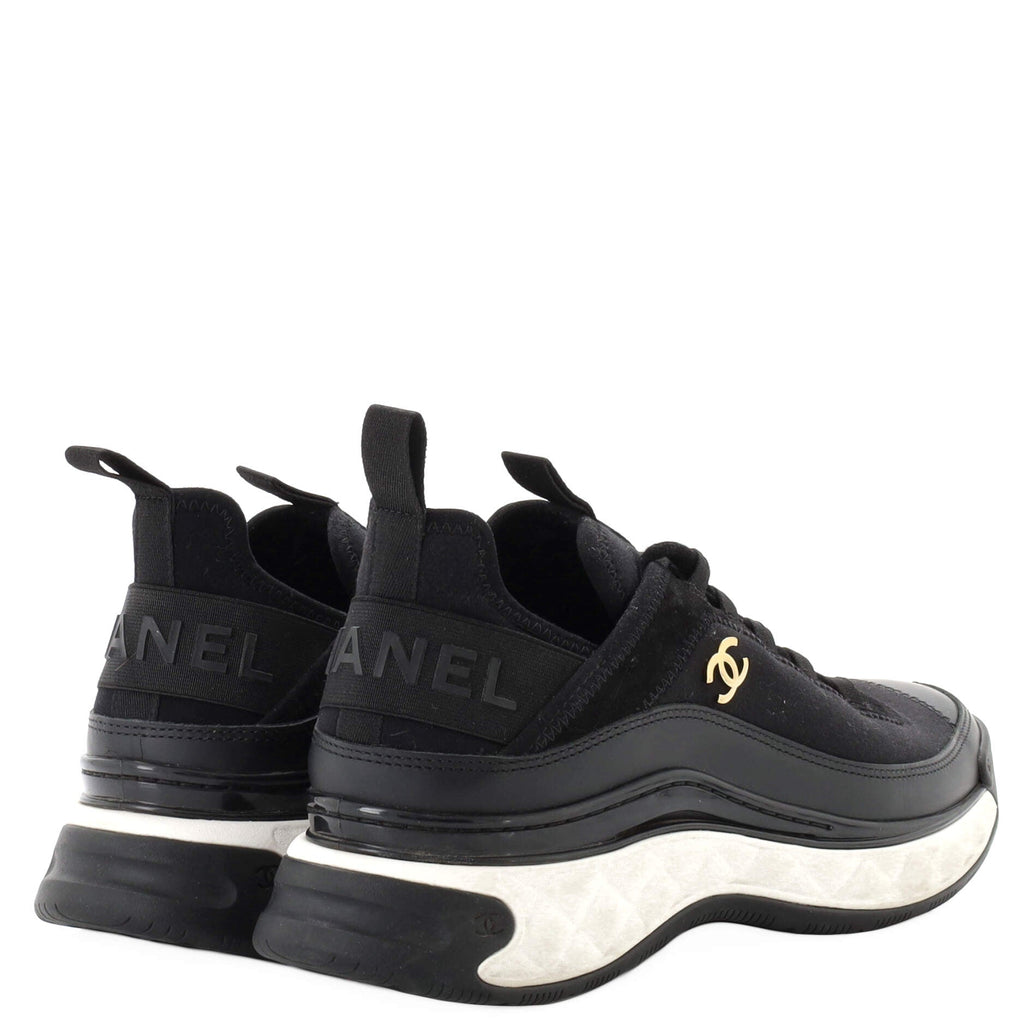 Women's CC Cap Toe Logo Sneakers Suede and Mixed Fibers