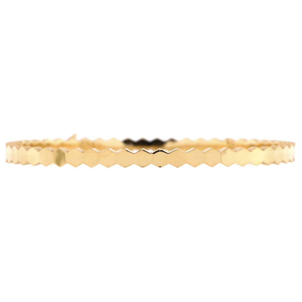 Bee My Love Bangle Bracelet 18K Yellow Gold 4mm