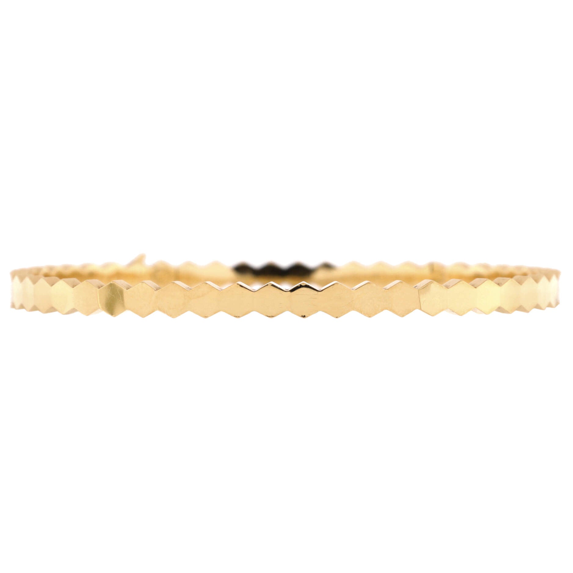 Bee My Love Bangle Bracelet 18K Yellow Gold 4mm