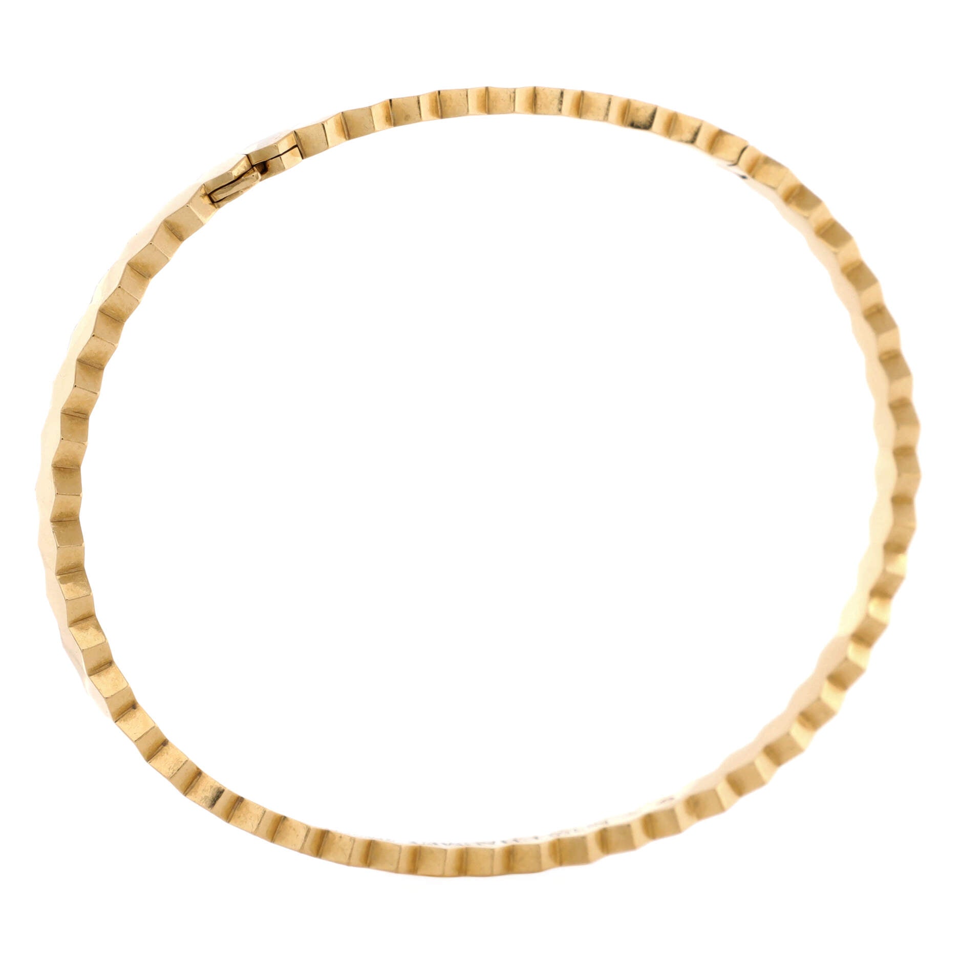 Bee My Love Bangle Bracelet 18K Yellow Gold 4mm