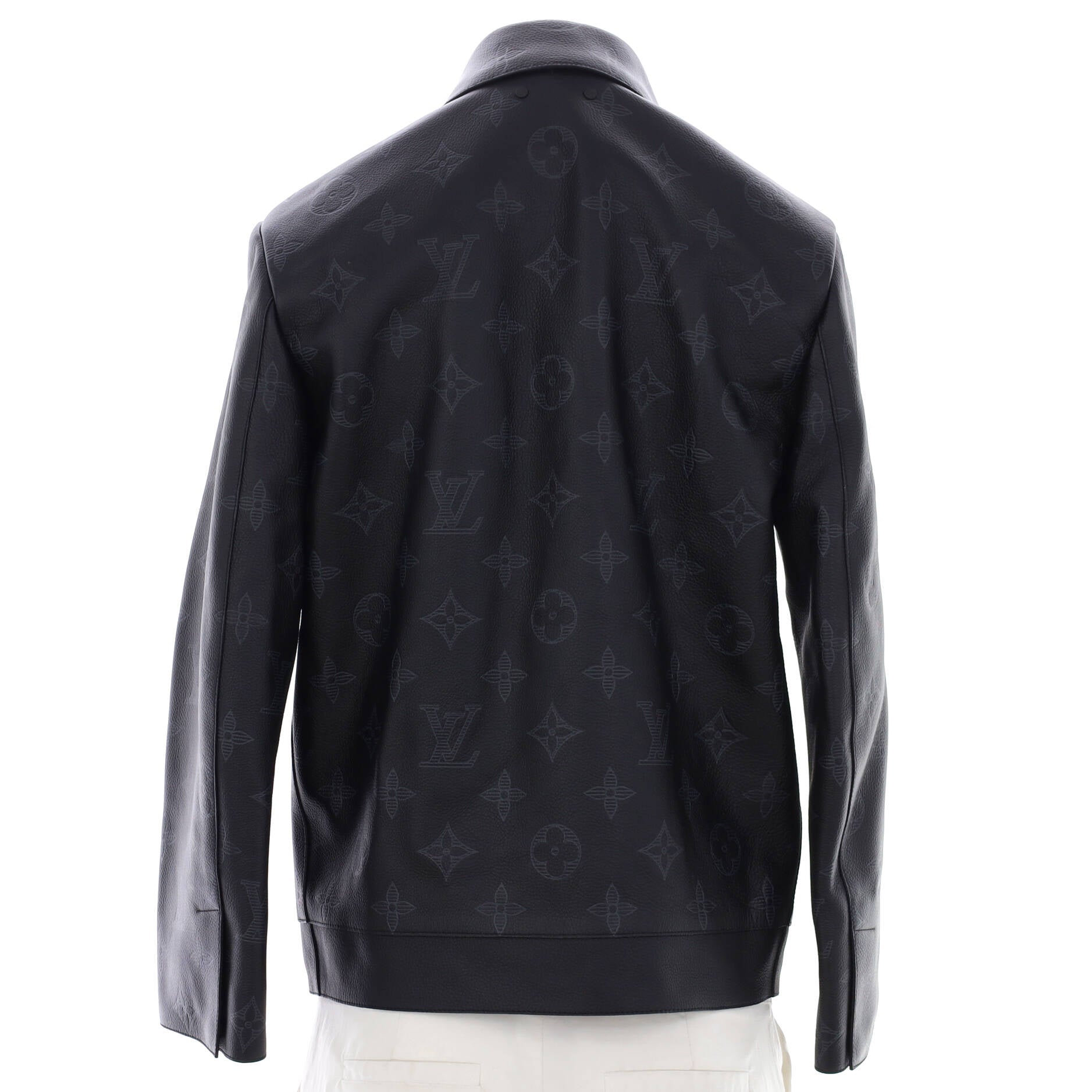 Men's Moto Jacket Monogram Shadow Leather