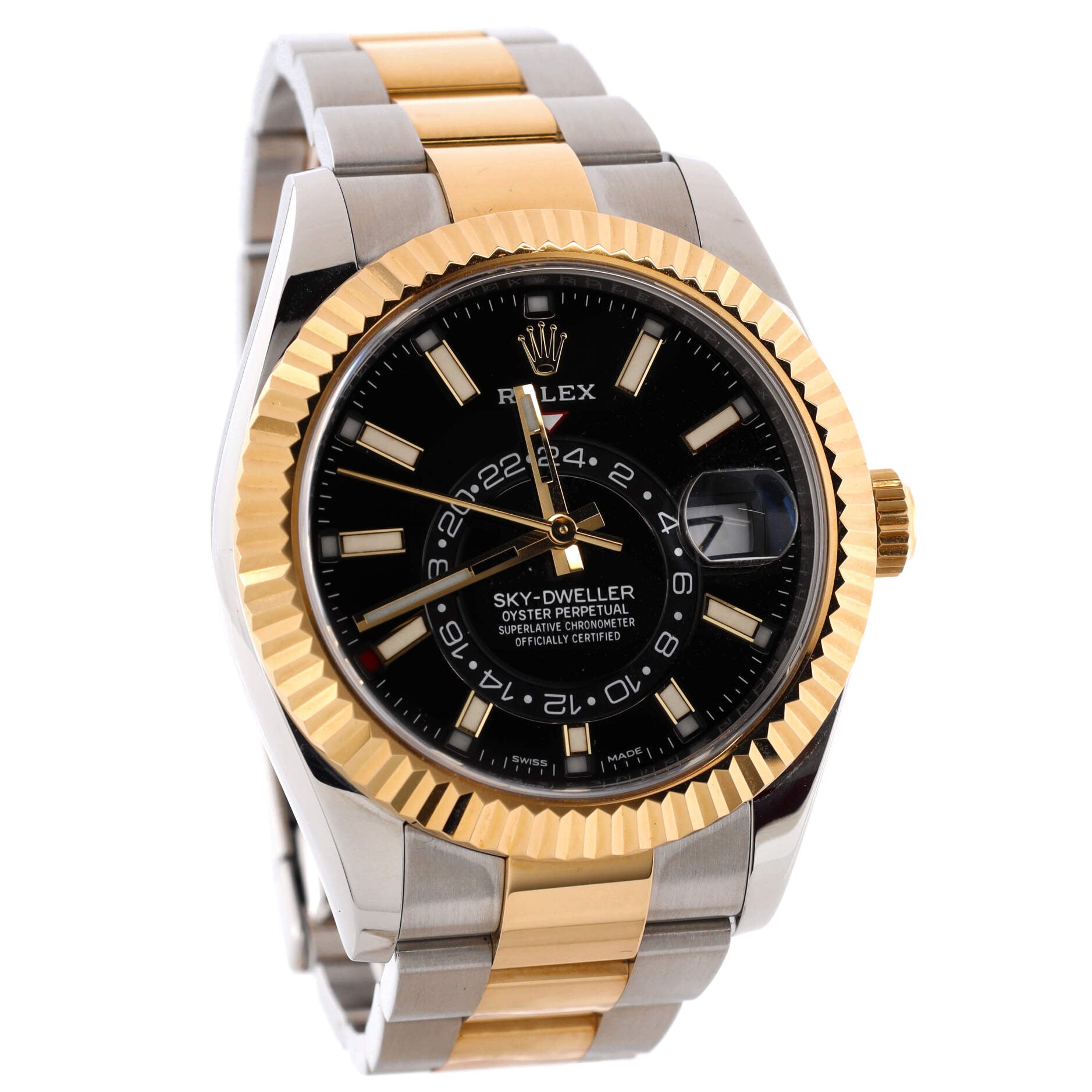 Sky-Dweller Oyster Perpetual Chronometer Automatic Watch Stainless Steel and Yellow Gold 42