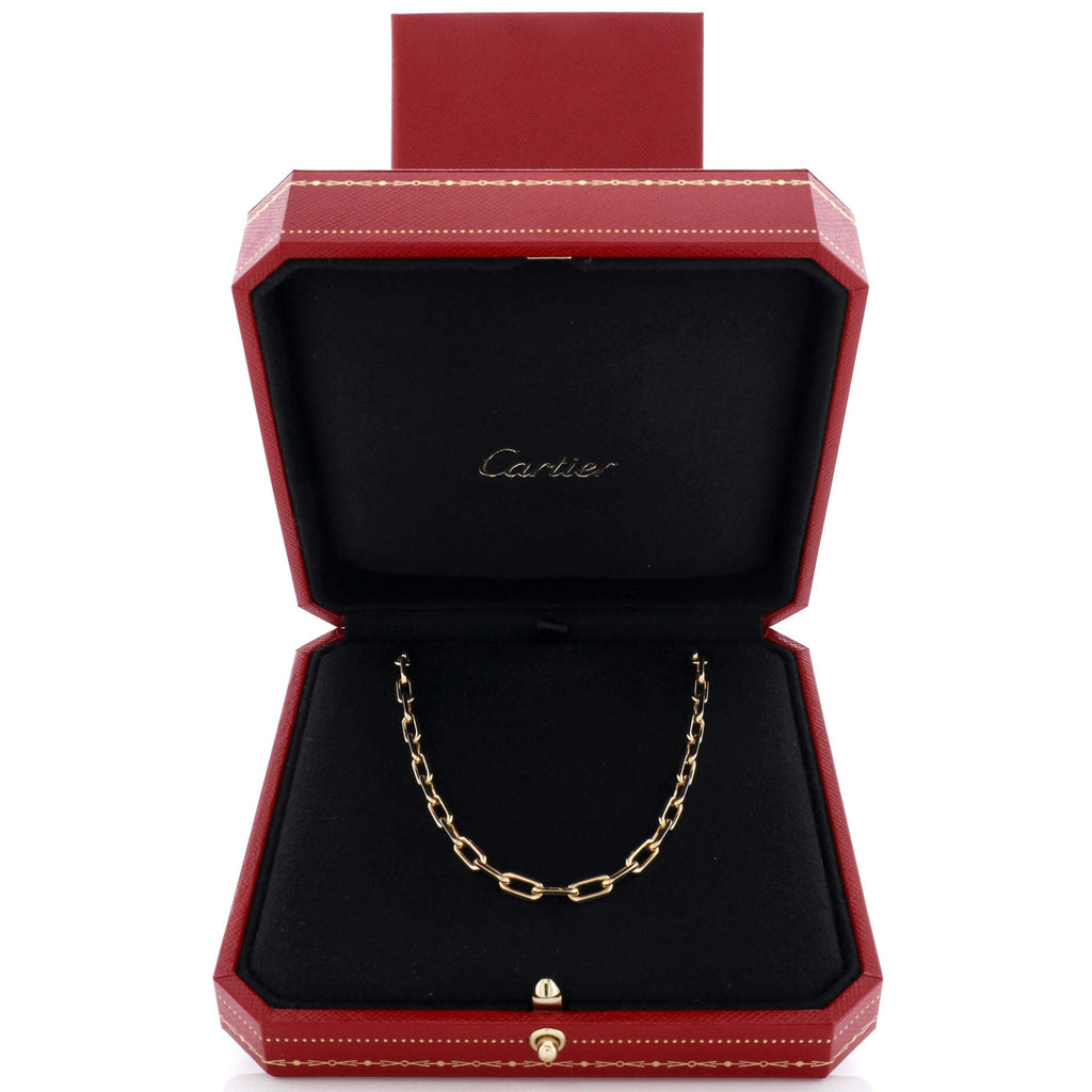 Santos de Cartier Chain Necklace 18K Yellow Gold