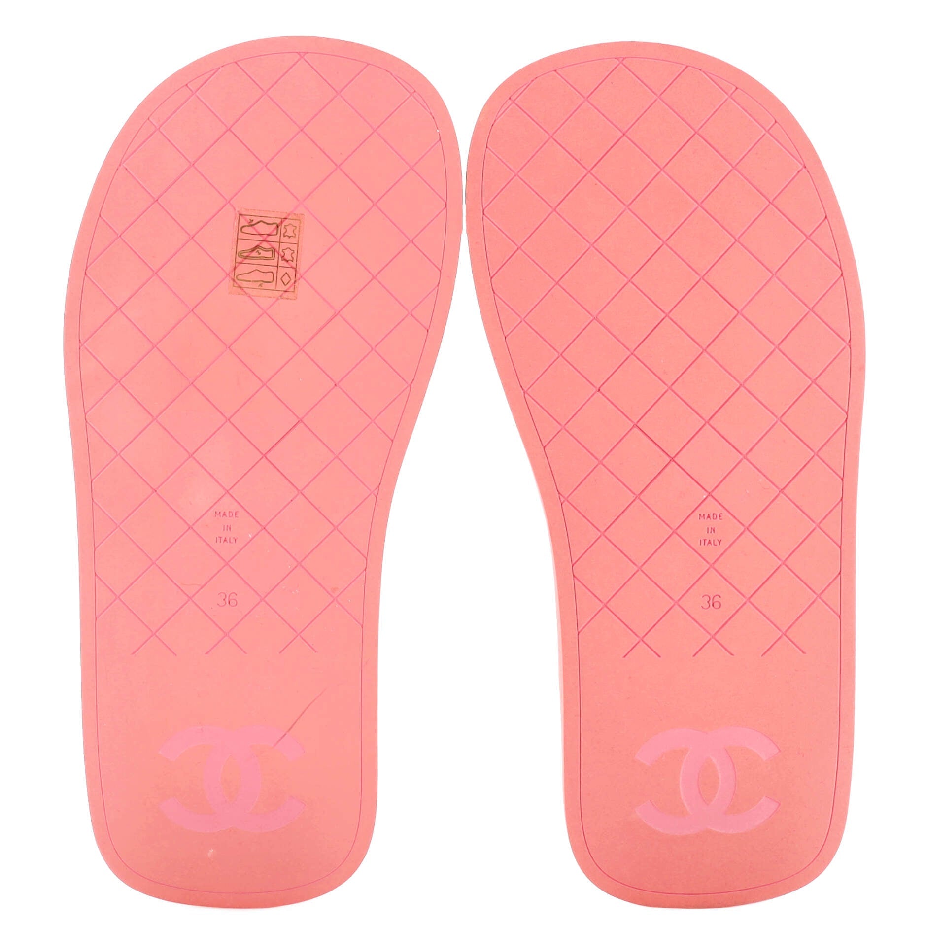 Women's CC Padded Flip Flop Sandals Leather