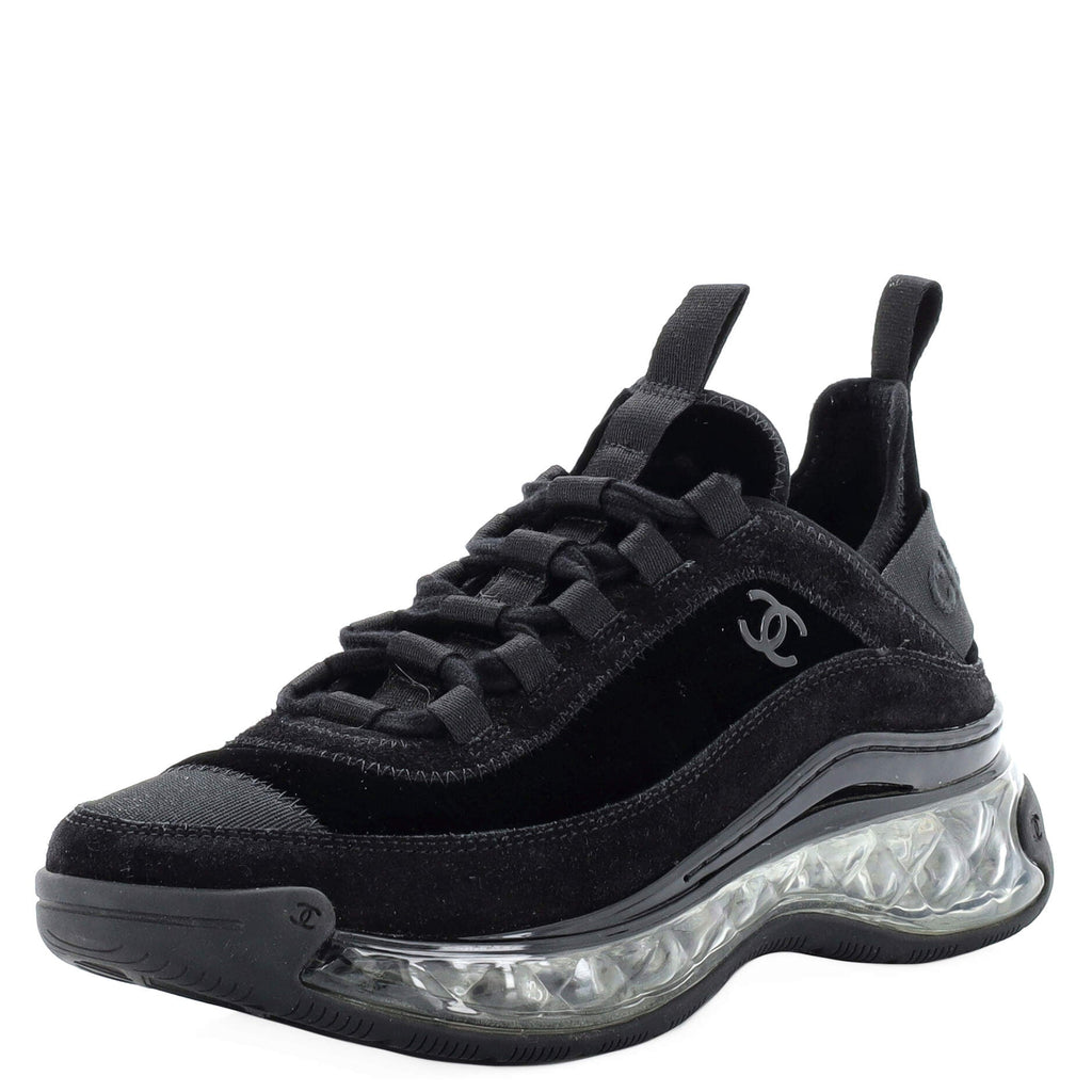 Women's CC Cap Toe Logo Sneakers Suede and Mixed Fibers