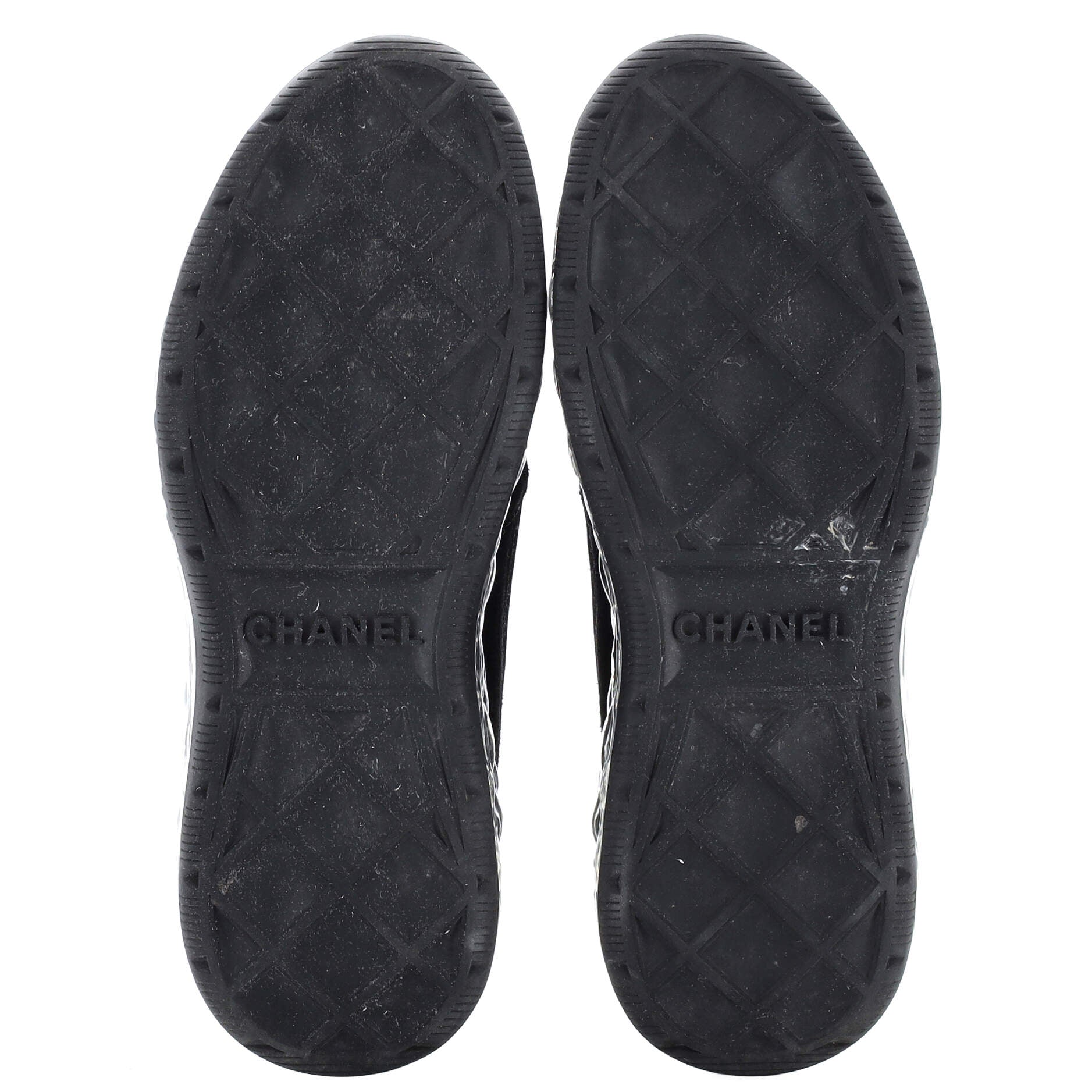 Women's CC Cap Toe Logo Sneakers Suede and Mixed Fibers