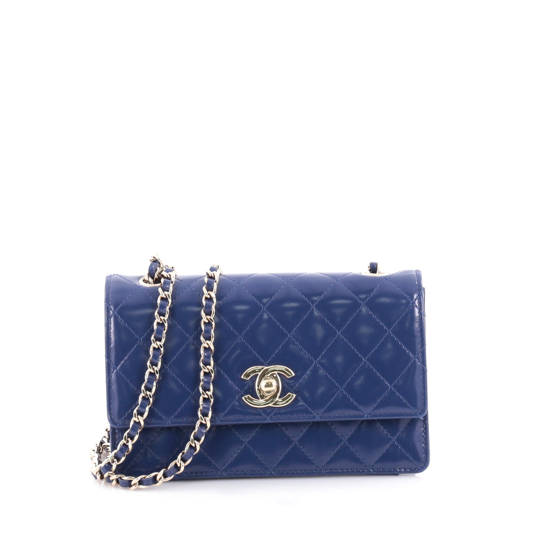 CC Chain Flap Bag Quilted Calfskin Mini