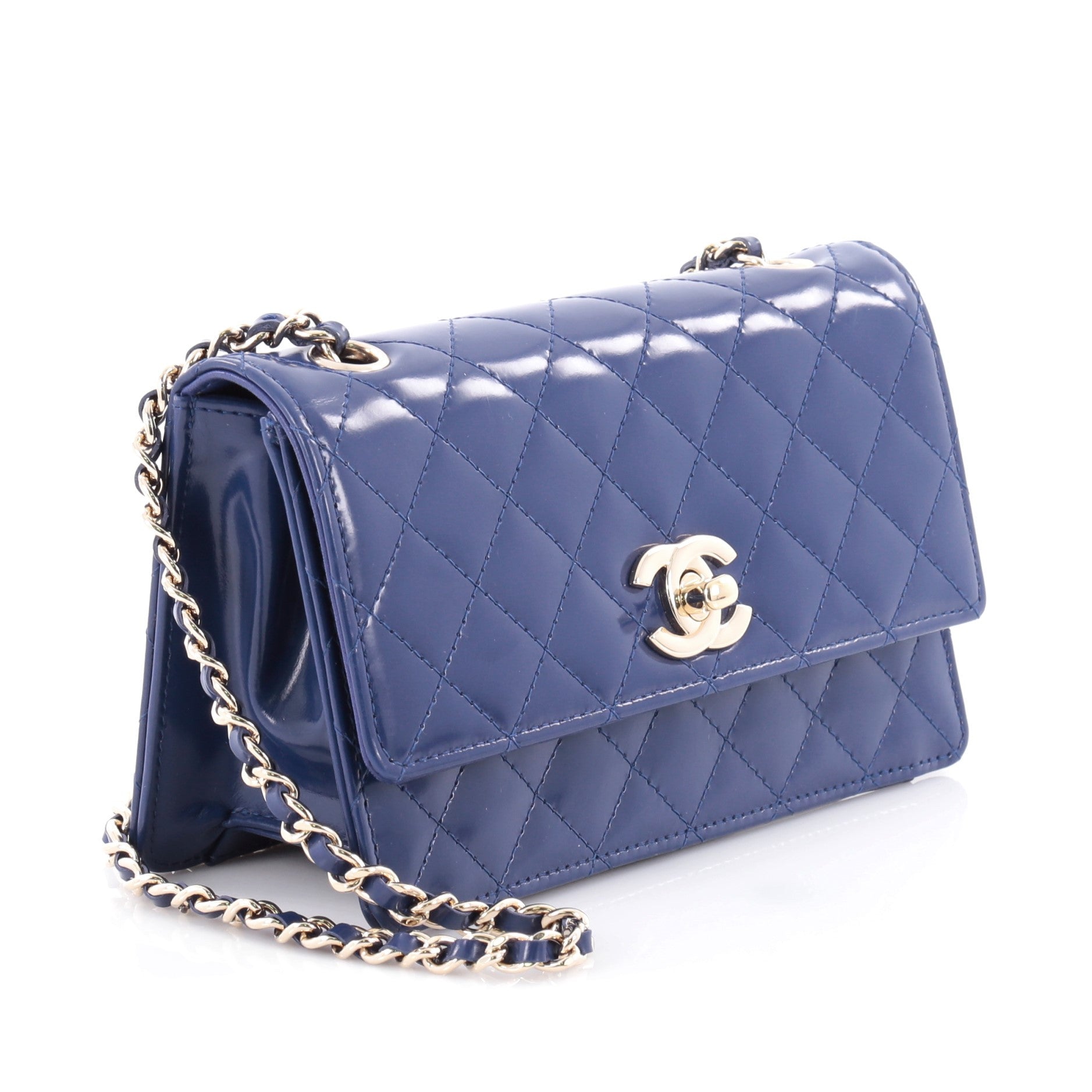 CC Chain Flap Bag Quilted Calfskin Mini
