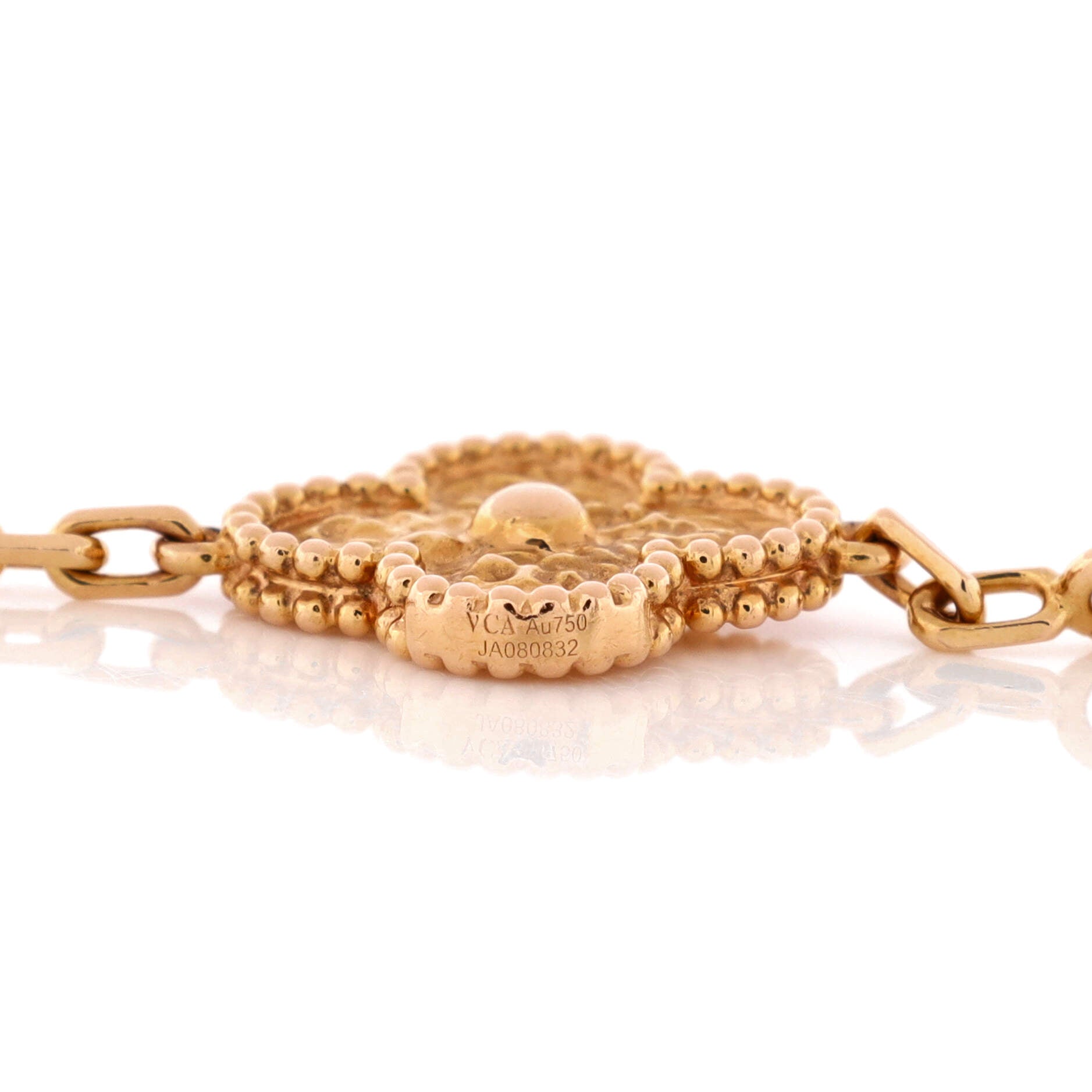 Vintage Alhambra 5 Motifs Bracelet 18K Rose Gold