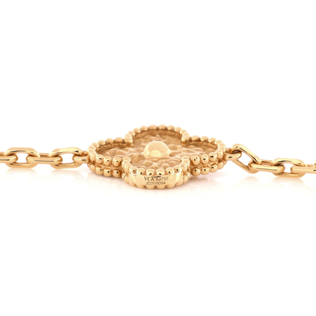 Vintage Alhambra 20 Motifs Necklace 18K Yellow Gold