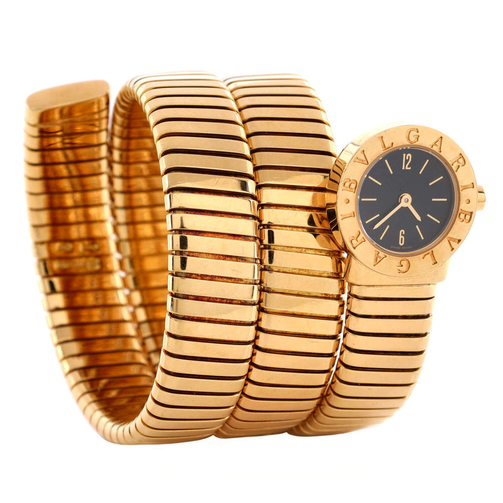 Tubogas Double Spiral Quartz Watch Yellow Gold 19