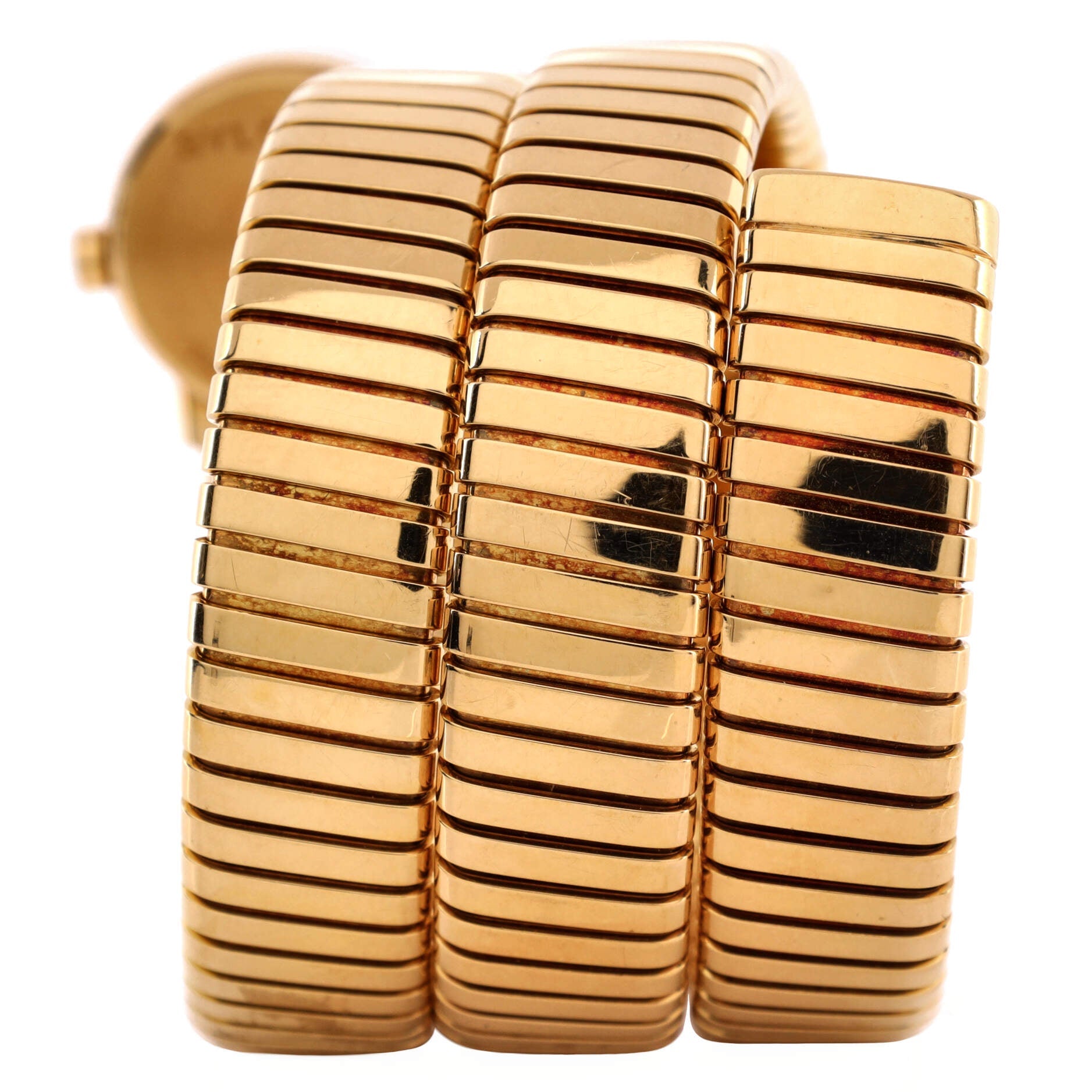 Tubogas Double Spiral Quartz Watch Yellow Gold 19