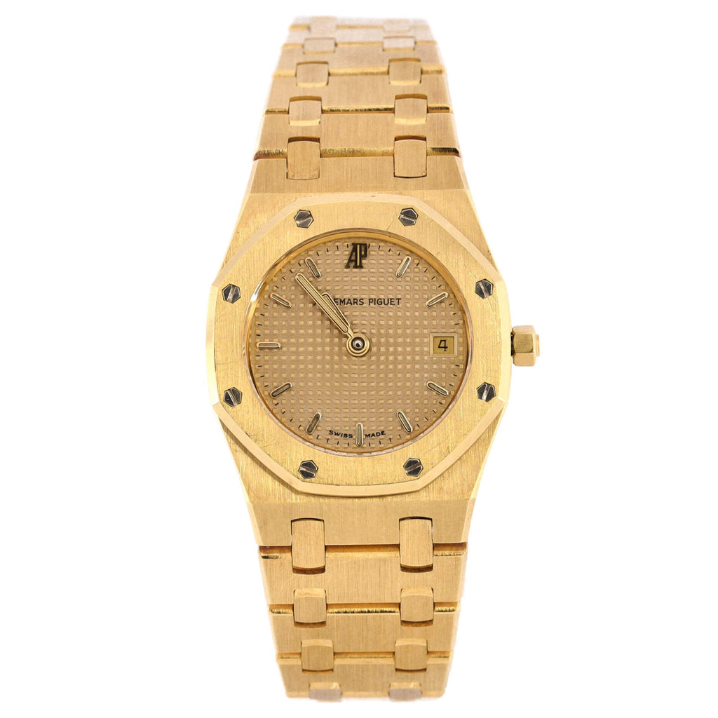 Royal Oak Date Quartz Watch Yellow Gold 25