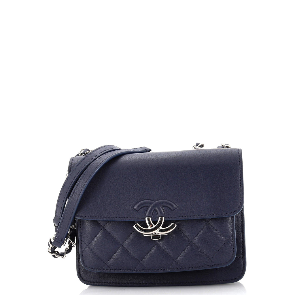 CC Box Flap Bag Quilted Calfskin Mini