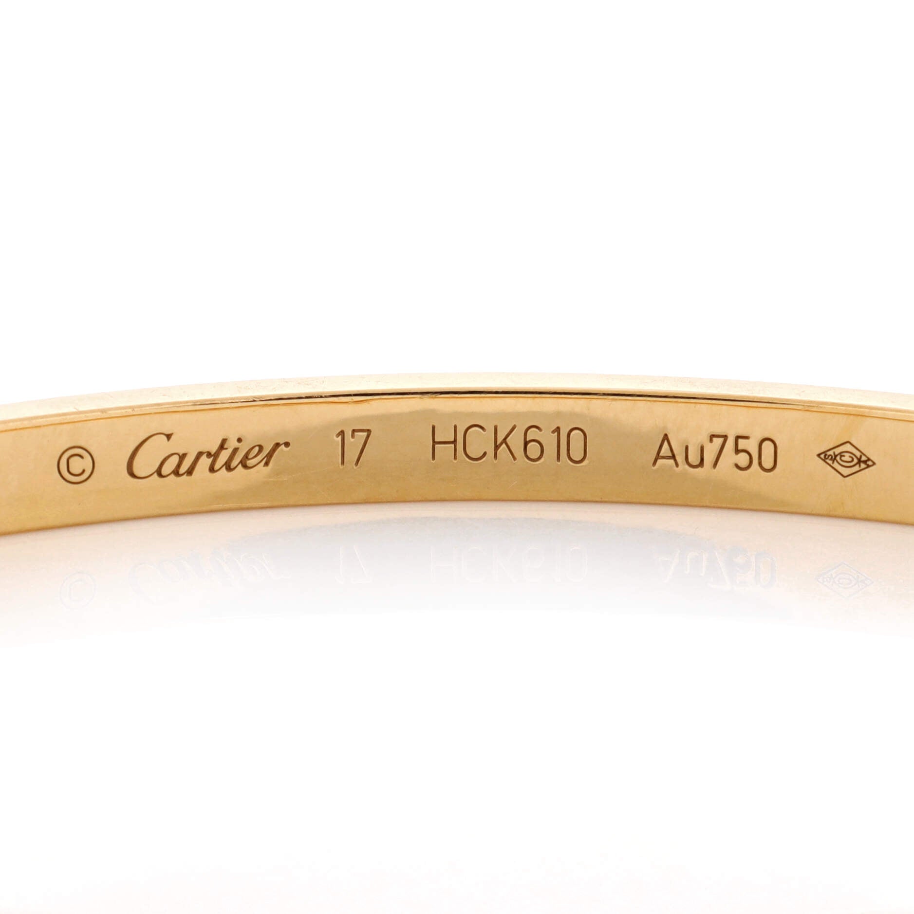 Love 6 Diamond Bracelet 18K Yellow Gold and Diamonds Small