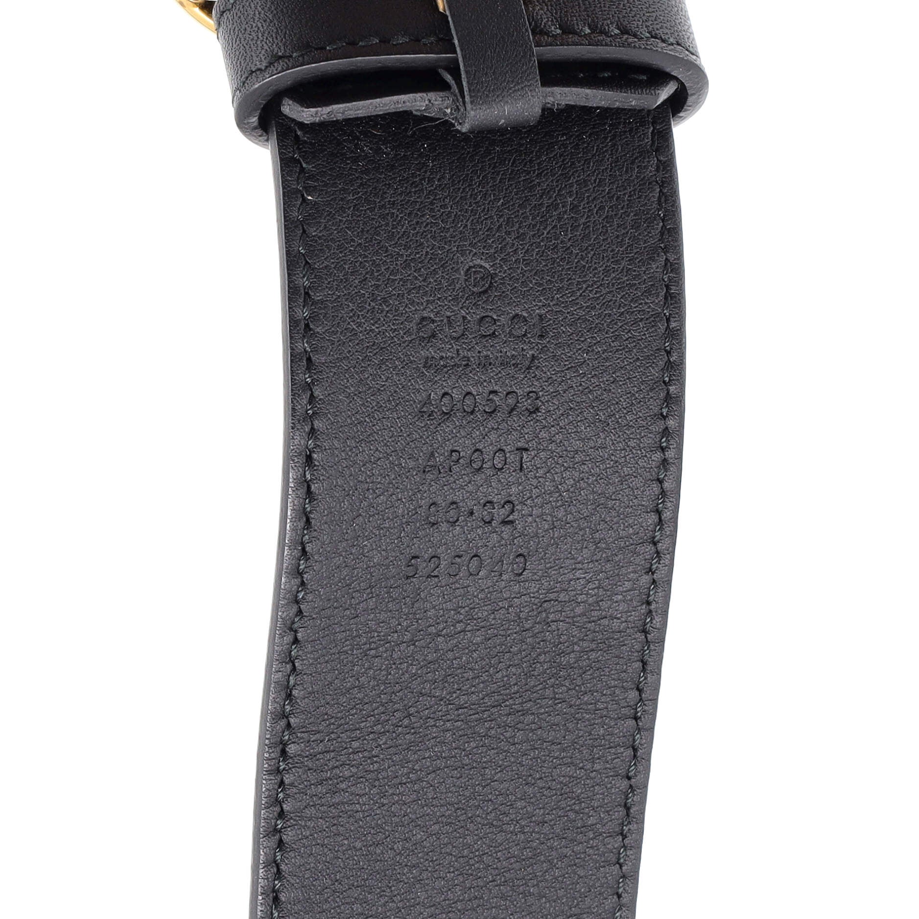 GG Marmont Belt Leather Wide 80
