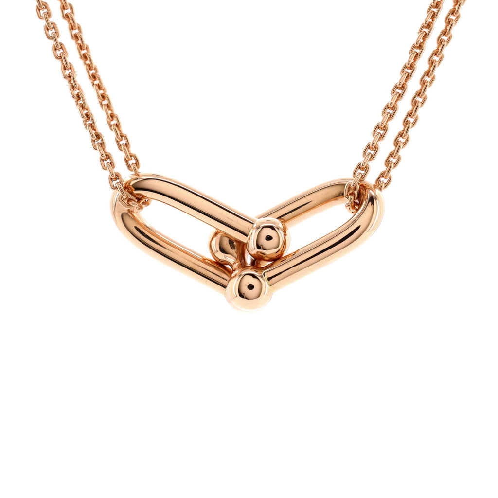 HardWear Double Link Pendant Necklace 18K Rose Gold
