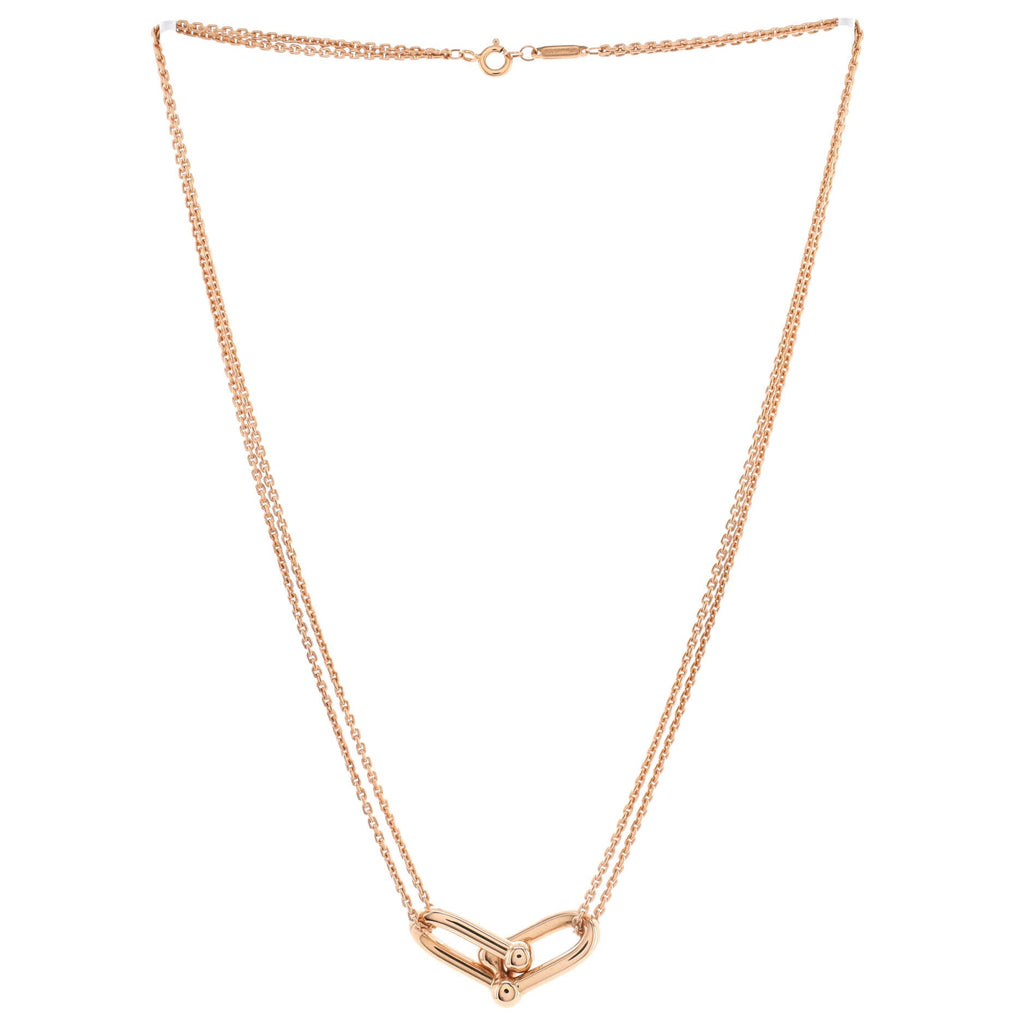 HardWear Double Link Pendant Necklace 18K Rose Gold