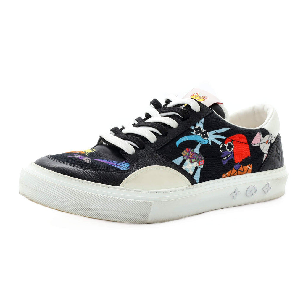 Men's LV Ollie & Friends Sneakers Printed Canvas and Leather